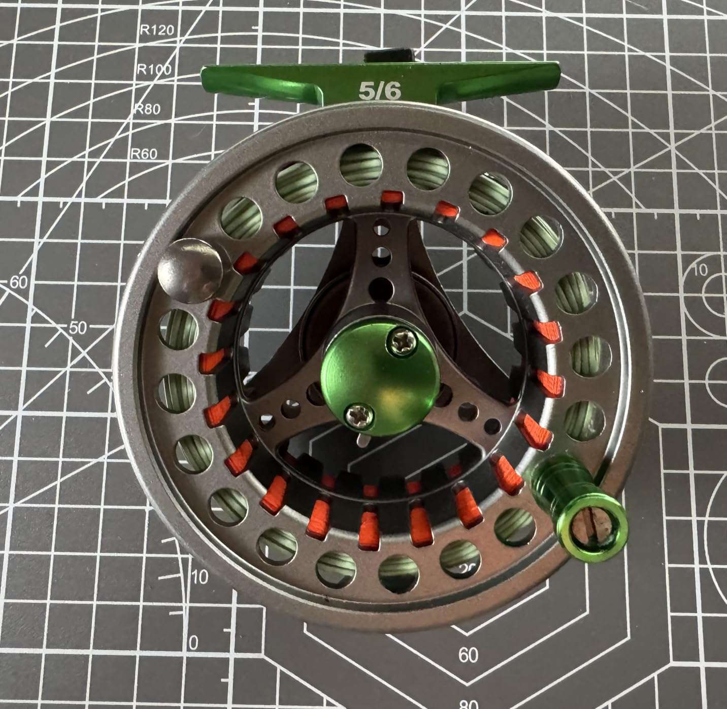 Fly Fishing Reel with Aluminum Alloy Body 5/6wt Die Cast Pre-Loaded Fly Reel with Line Combo for Trout Bass Carp Pike Panfish customer photo 2