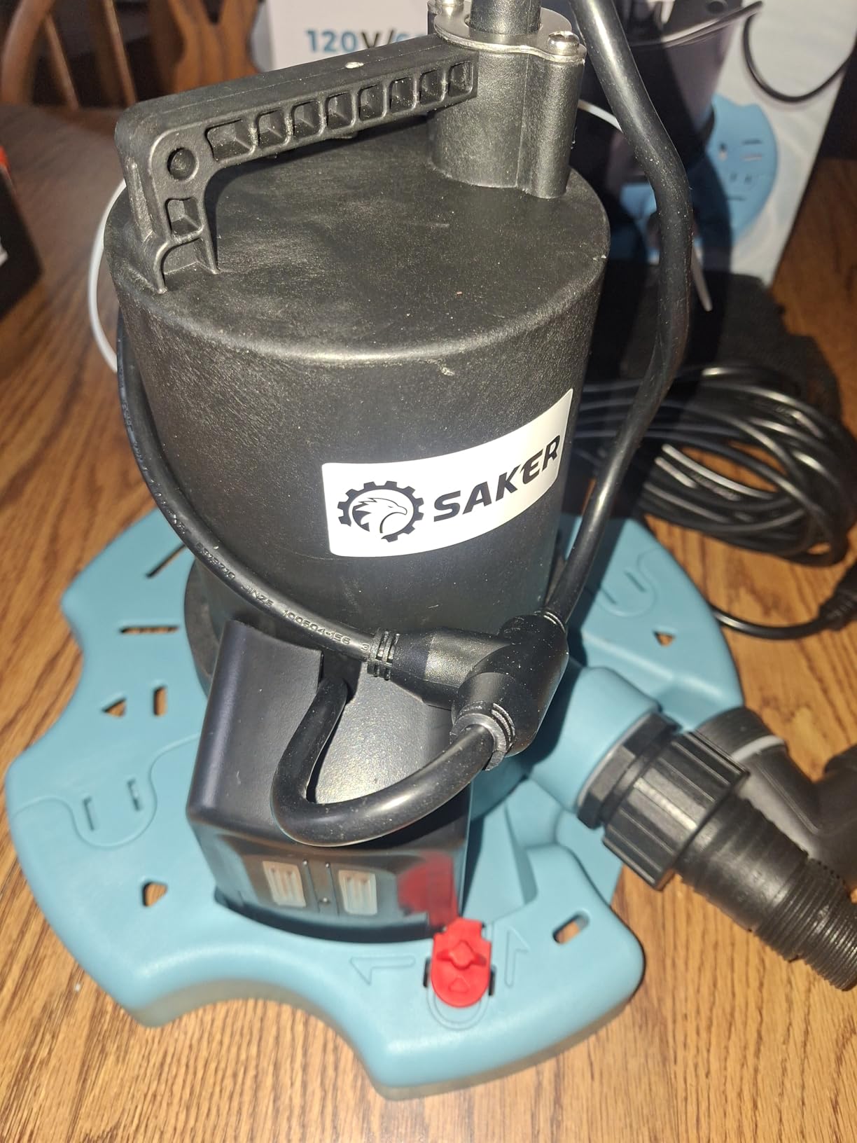Saker Automatic On Off Submersible Water Pump, 1/4 HP Sump Pump, 2377 GPH | Submersible Pump, Pool Cover Pump with 25ft Power Cord & Filter Net for Swimming Pool Covers, Hot Tubs, Rooftops customer photo 2