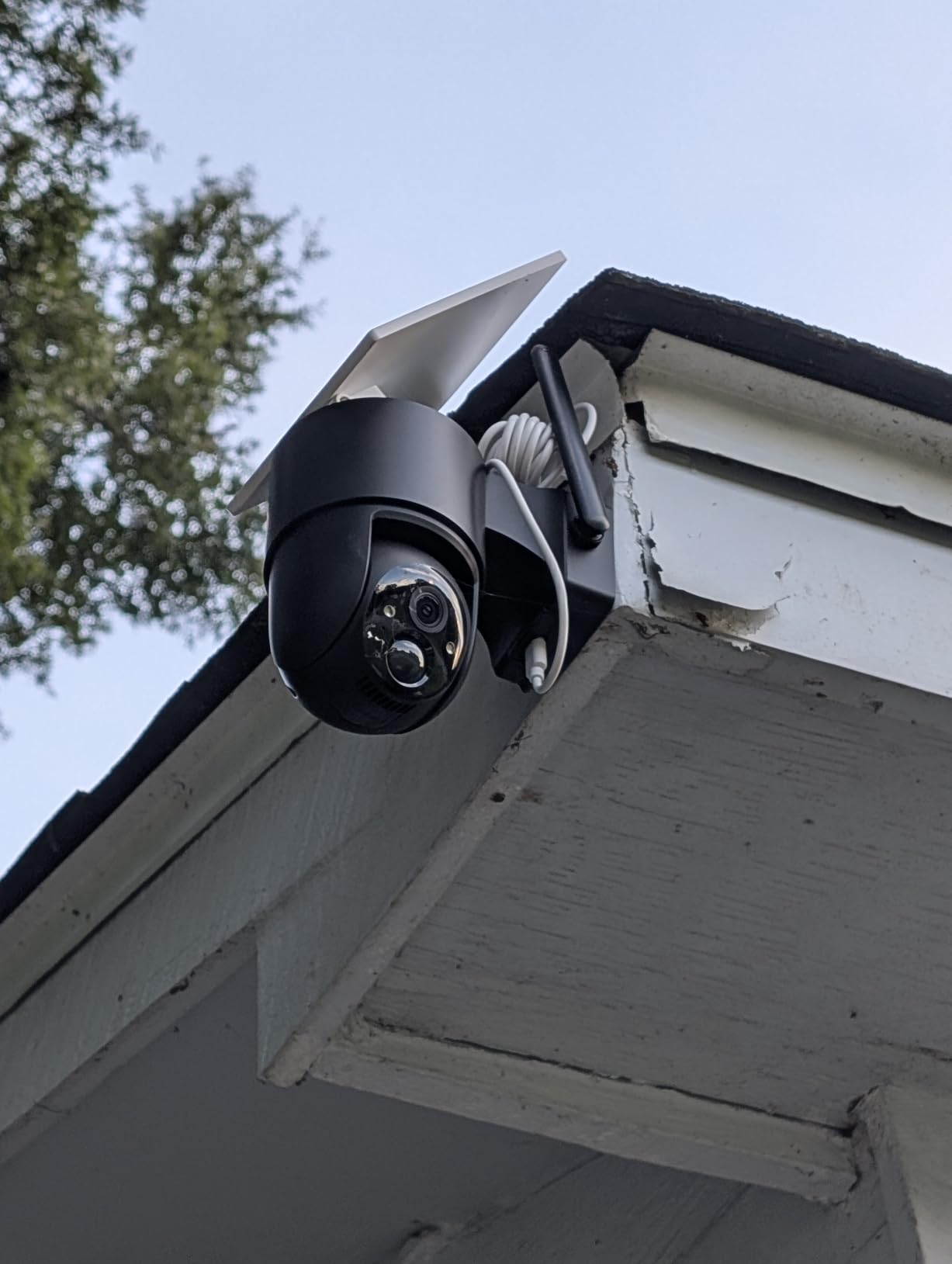 Tical Solar Security Cameras Wireless Outdoor 4 Pack, 4MP, 24/7 Recording | Solar Powered, WiFi Camera Outdoor Wireless, Color Night Vision, 360° View, AI Human Detection, 2-Way Audio, 2.4GHz, White customer photo 1