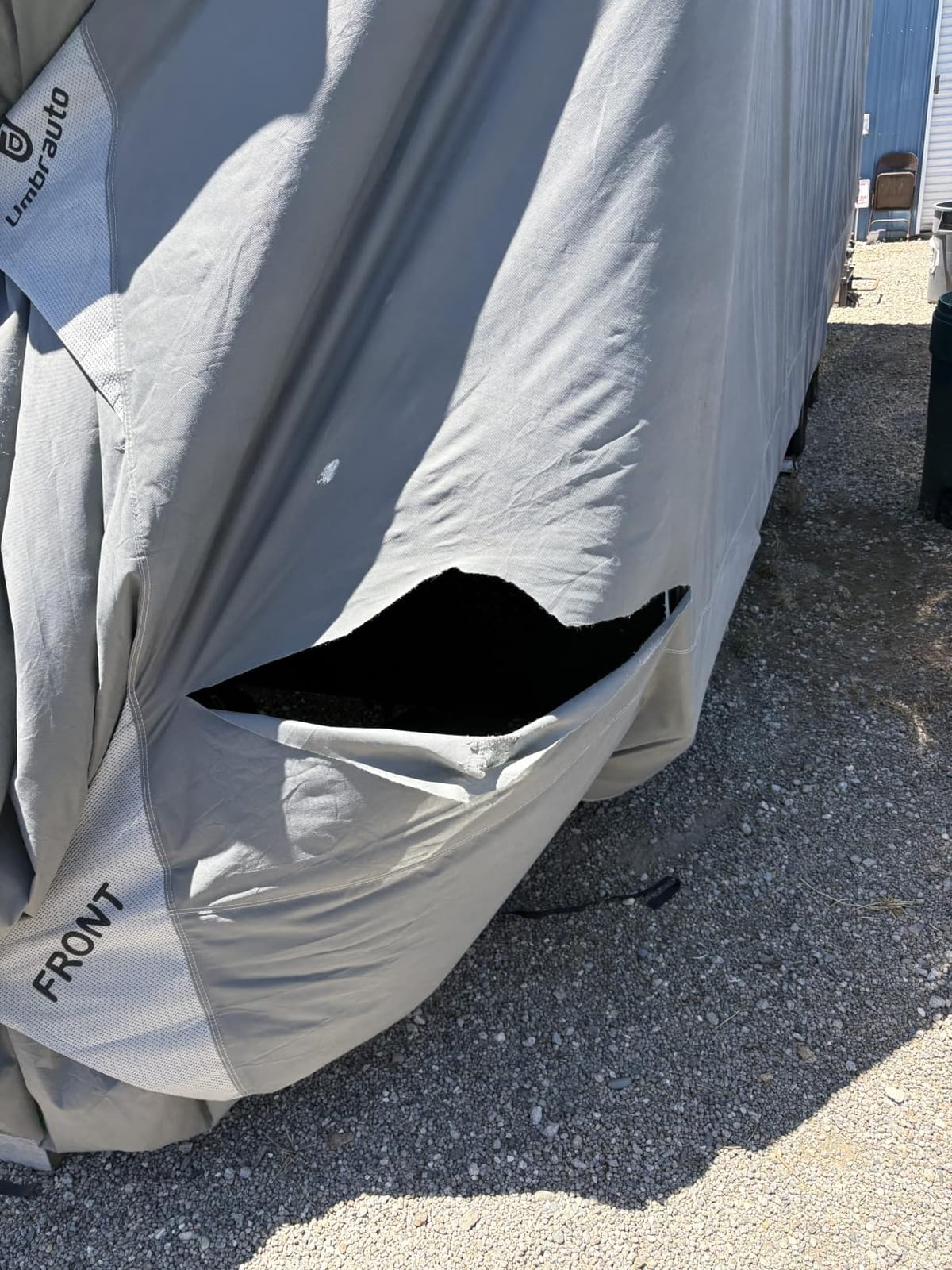 Umbrauto RV Cover 27-30ft: 9 Layers Travel Trailer Cover, Waterproof Camper Cover, Toy Hauler Cover with Tongue Jack Cover, Extra Windproof Ropes, Gutter Covers customer photo 2