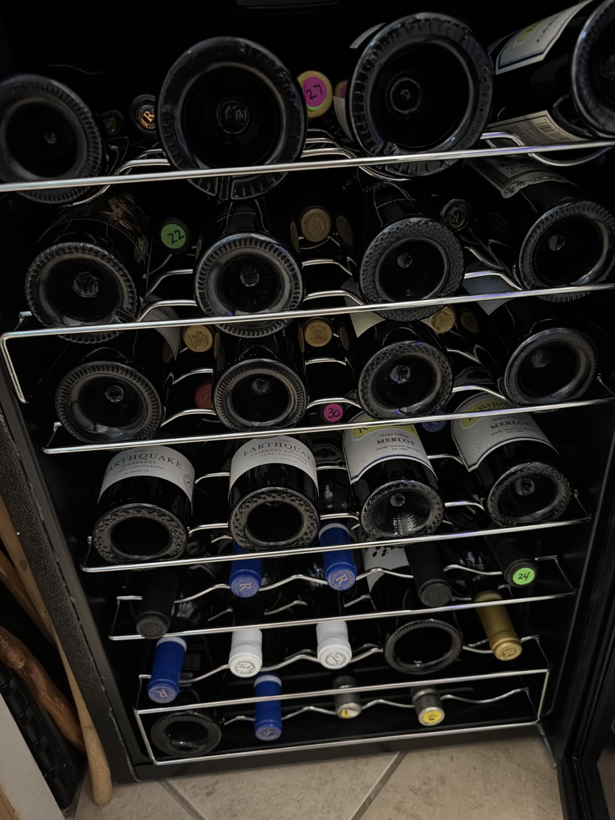 EUHOMY 45 bottle Wine Cooler Refrigerator, Wine Fridge Glass Door, Silver customer photo 2