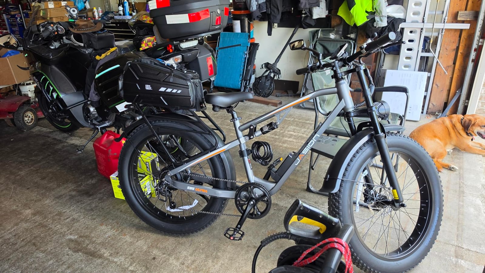 Jasion EB5 Ultra Electric Bike for Adults, Peak 2500W Ebike with 52V 20Ah (1040Wh) Battery, Dual Suspension & Hydraulic Brakes, 26