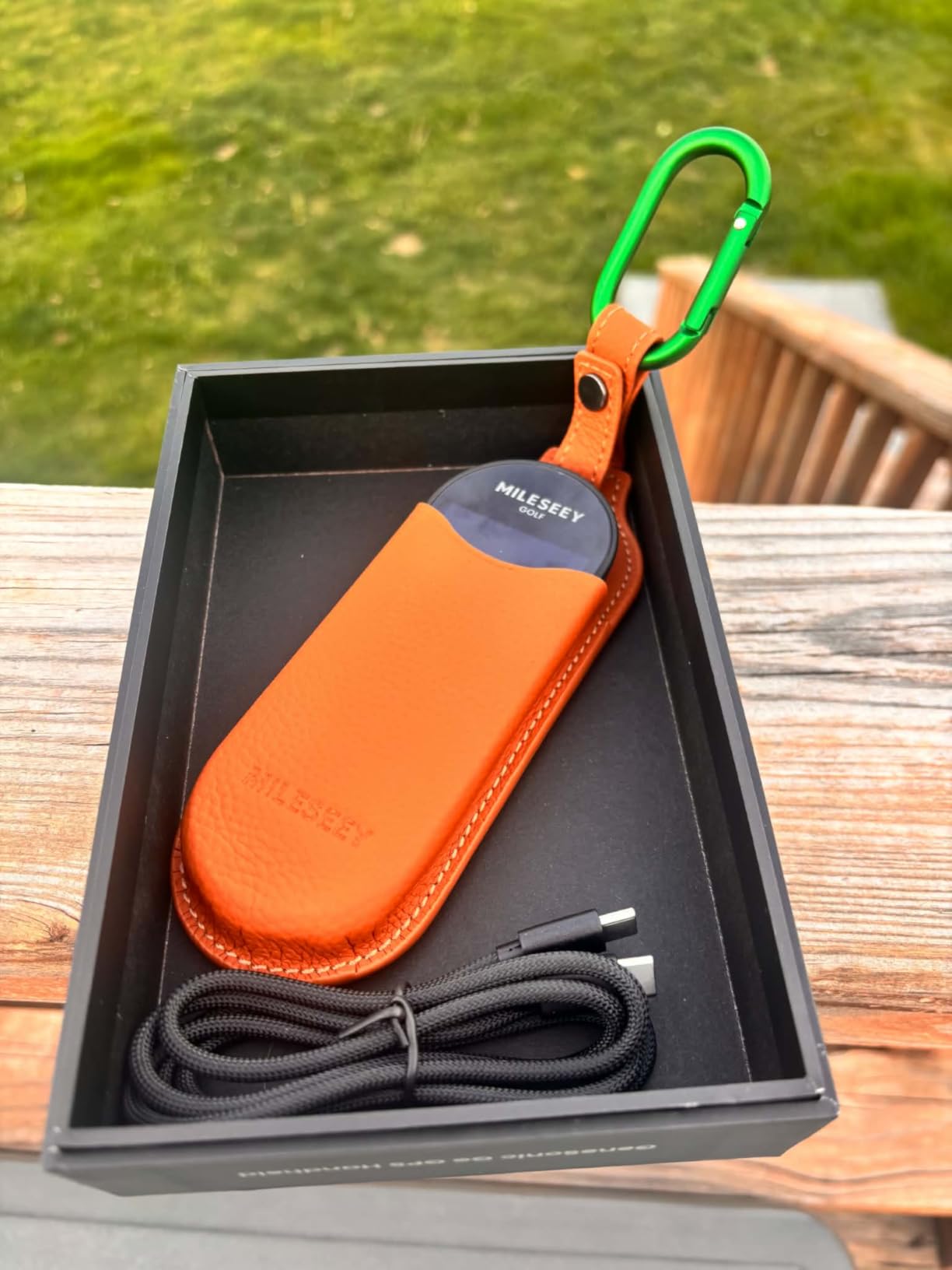 MILESEEY GeneSonic Go Golf GPS Handheld with 43K+ Courses (No Subscription) | Magnetic Golf Rangefinder Yardage Device, 3 inch Full-Color Touchscreen, Layup/FCB/Hazard Distances, 10H Battery, IP67 Waterproof customer photo 2