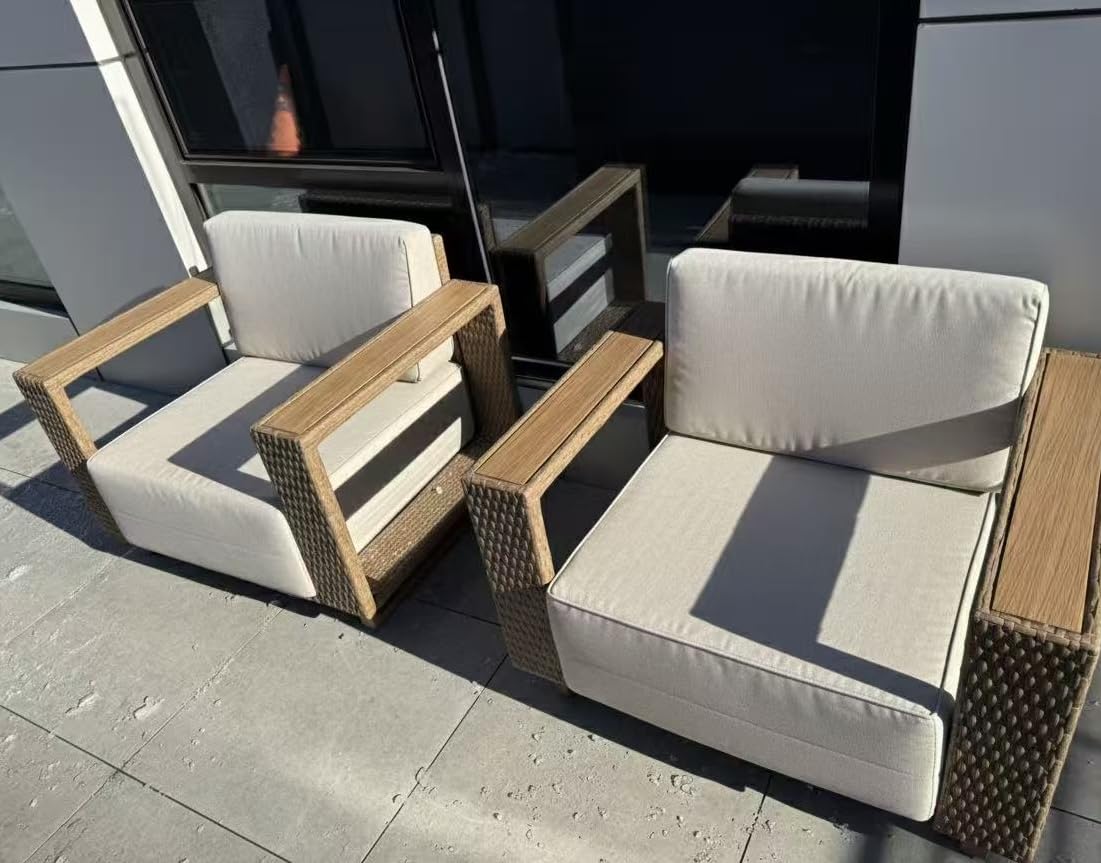8pcs Outdoor Sectional, Patio Furniture with 10