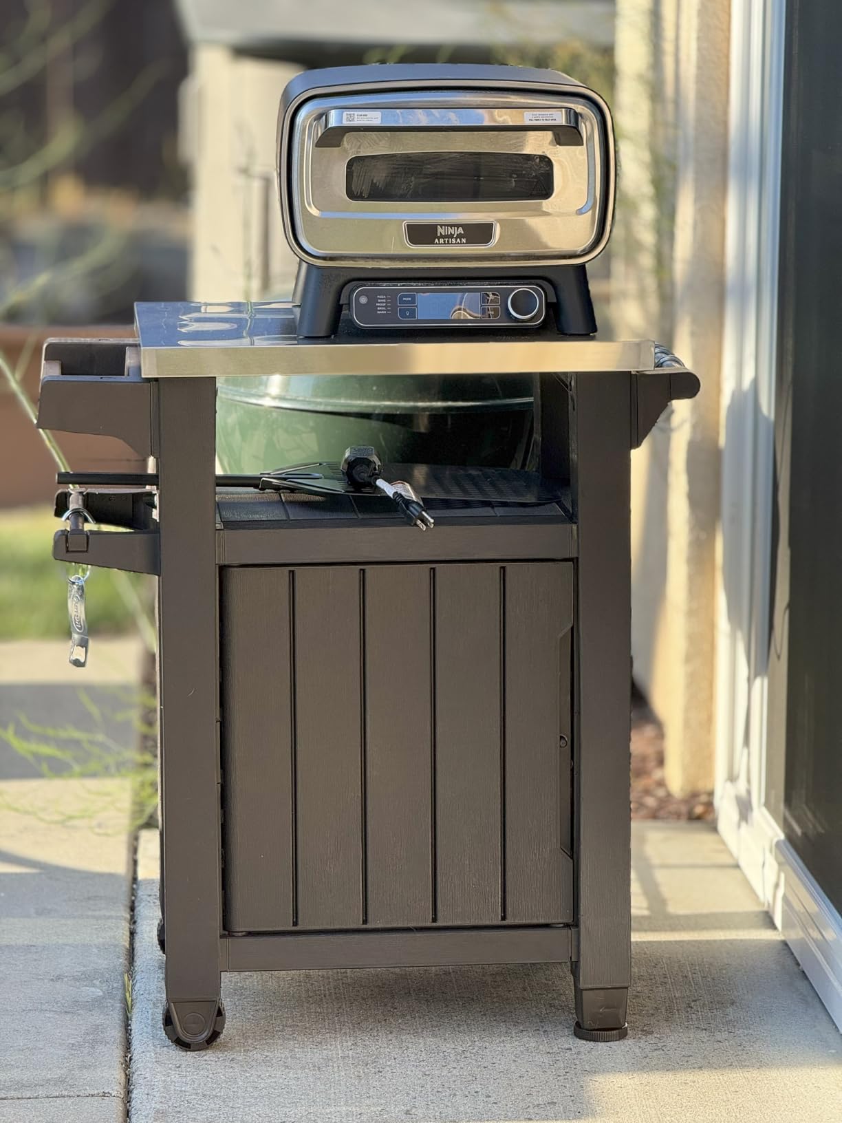 Ninja Artisan 5-in-1 Portable Electric Pizza Oven, Blue & Gold, MO201BL1 | 5 pizza styles, bakes & proofs at up to 700°F, fitting a 12