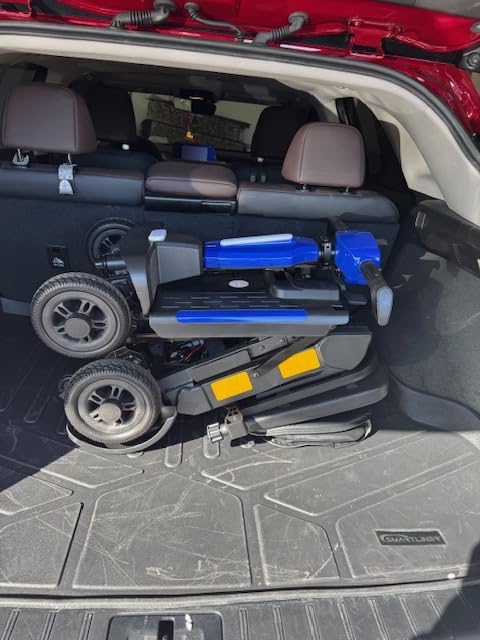 Mobility Scooter for Seniors & Adults, 4 Wheel Foldable Scooter | Powered Mobility Scooters With Removable Lithium Battery, 20/35/45 Miles Range, Dual Baskets for Storage, GPS Tracker customer photo 2