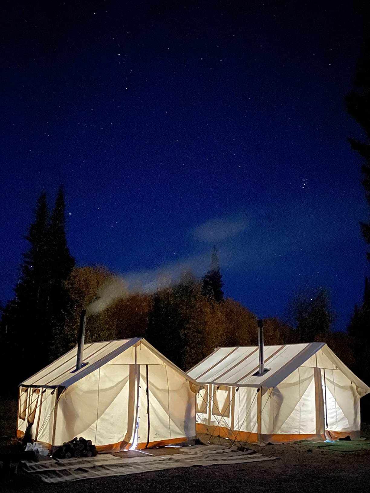 WHITEDUCK Alpha Canvas Wall Tent Fire Water Repellent - Waterproof 4 Season Outdoor Camping & Hunting Tent w/Heavy Duty Aluminum Frame & PVC Floor for Large Groups Families & Outfitters customer photo 1