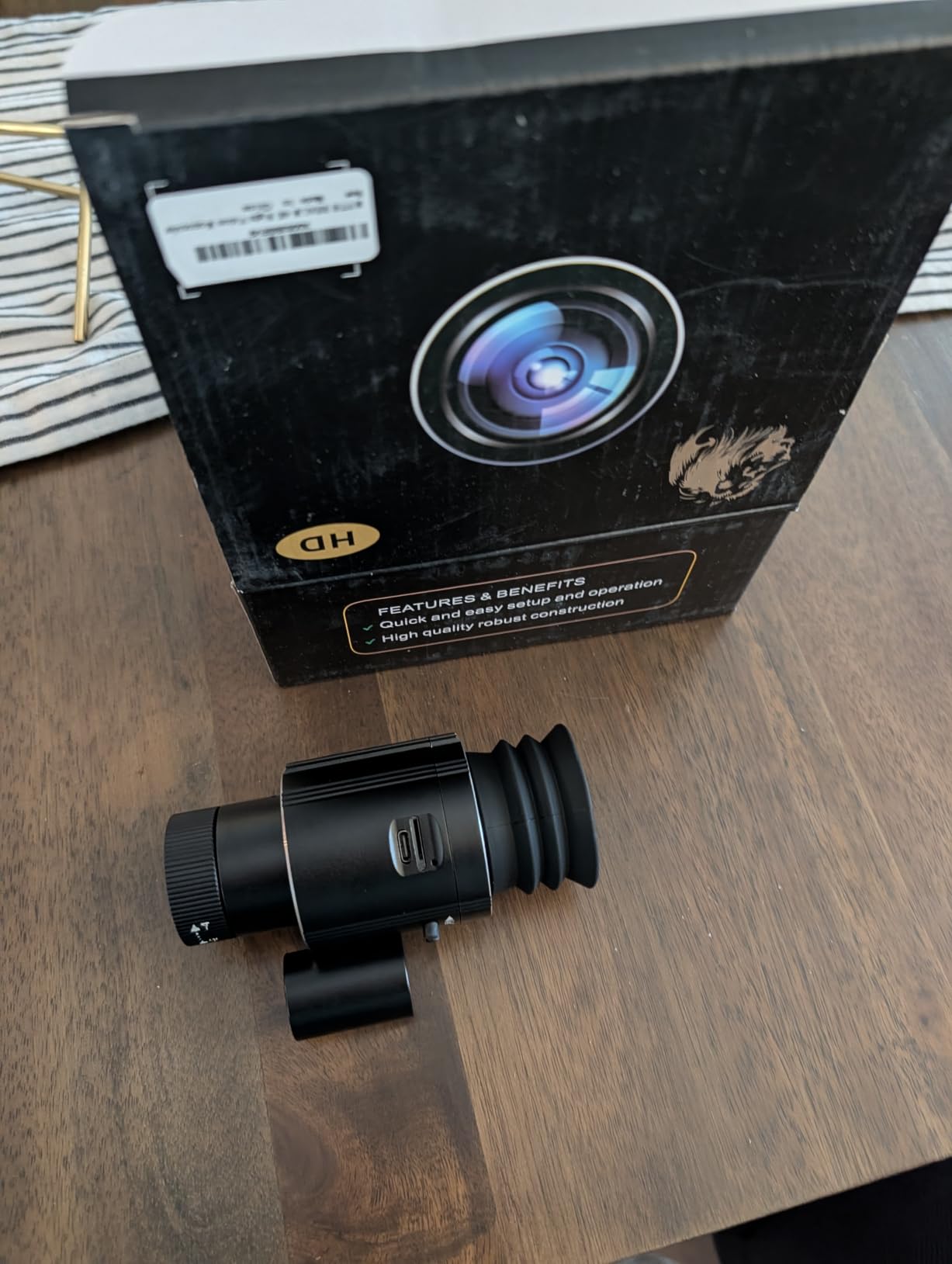 Night Vision Monocular, 4K Digital Night Vision Scope with 850nm IR Illuminator, 4X Zoom, 1080P Video Recording, 2000mAh Rechargeable Battery, Portable Night Vision Goggles for Hunting Camping customer photo 2