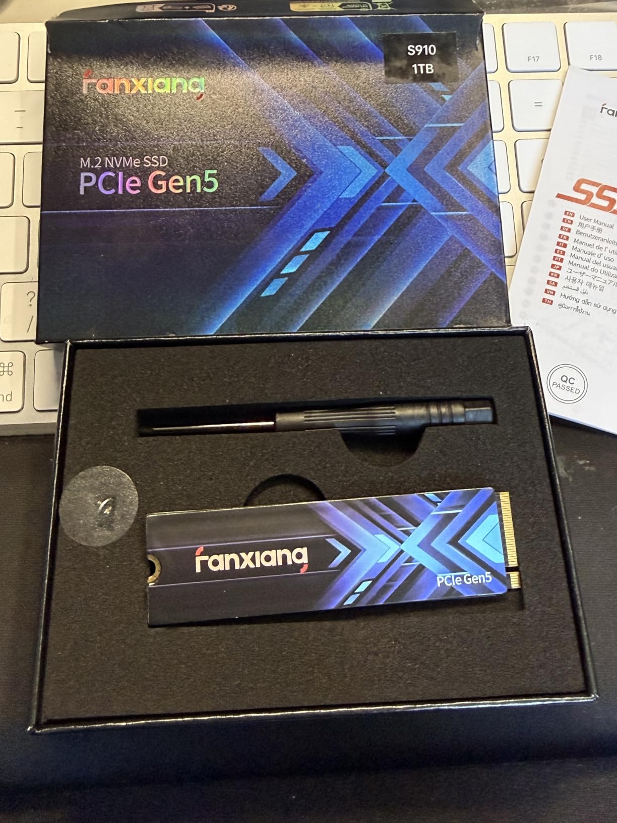 fanxiang 1TB PCIe 5.0 NVMe M.2 SSD, Up to 14000 MB/s, High Performance Solid State Drive customer photo 2