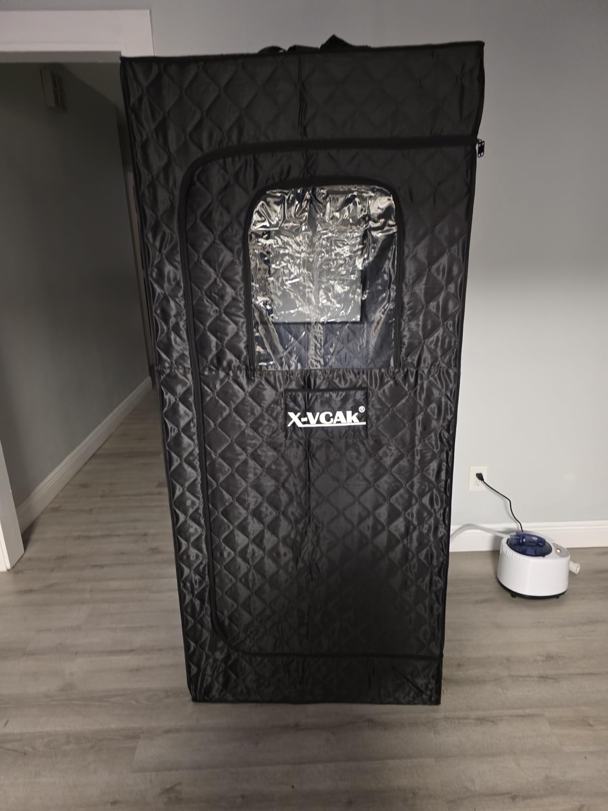 X-Vcak Upgraded 2 Person Sauna, Portable Sauna with 5 Layer Waterproof, Portable Steam Sauna Tent with 2 Steamers, 2 Folding Chair, 71