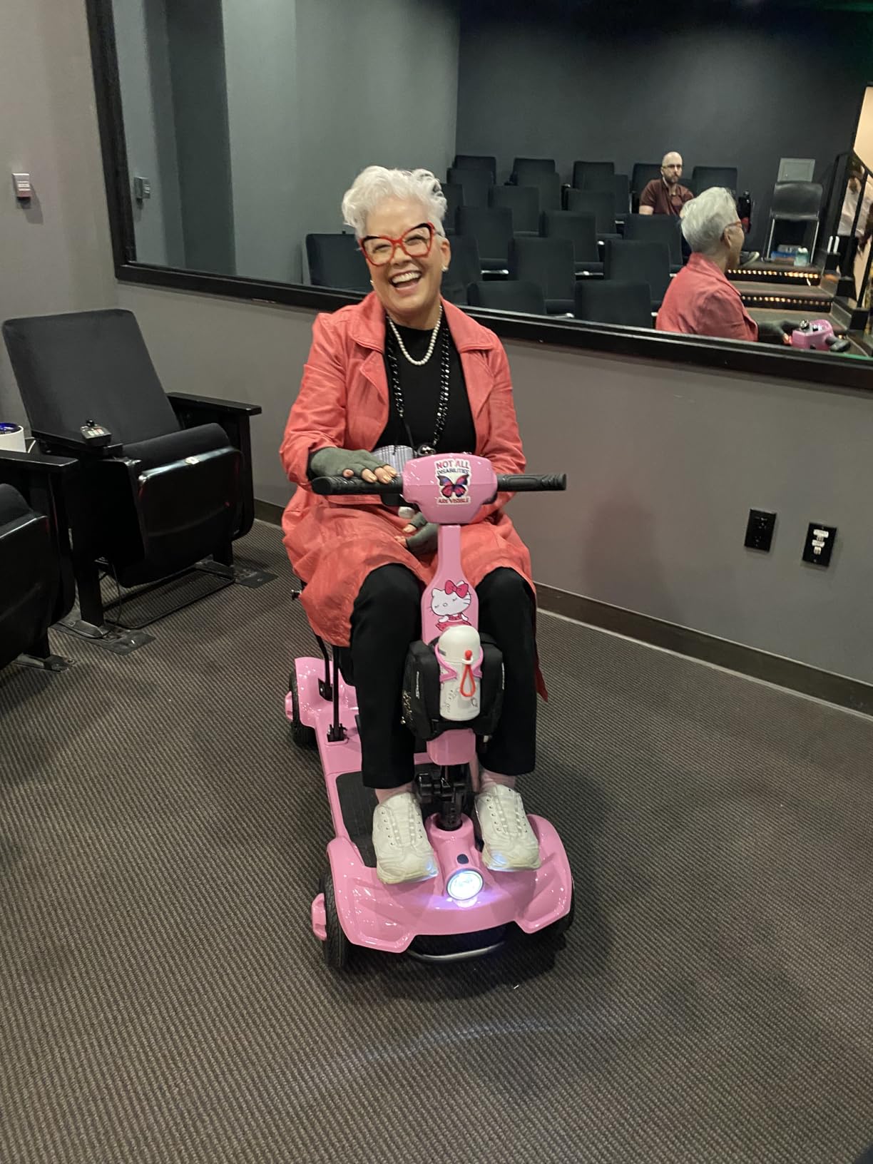 Lightweight Mobility Scooters for Seniors & Adults, Foldable 4 Wheel Scooter | Cruise & Airport Approved, 41 lb Portable Scooter, 12/24 Mile Range, Removable Lithium Battery, With GPS, 300 lb Capacity customer photo 2