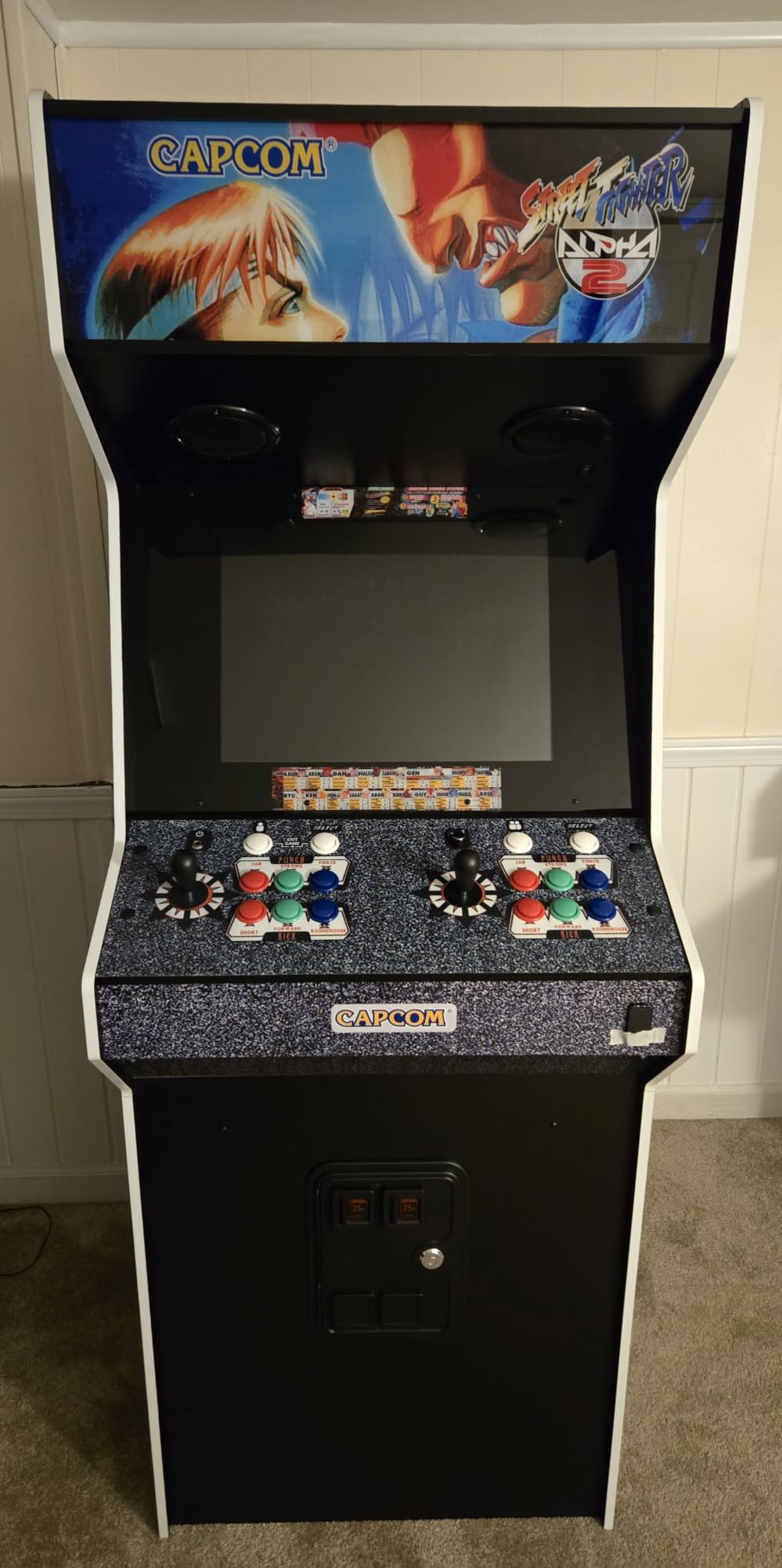 Street Fighter Alpha 2 XT - Home Arcade Machine | 9/10-Scale Multiplayer Cabinet - 15+ Capcom Games, Raspberry Pi 5, 19.5in Screen, Lighted Marquee & HDMI Out for Game Room customer photo 1