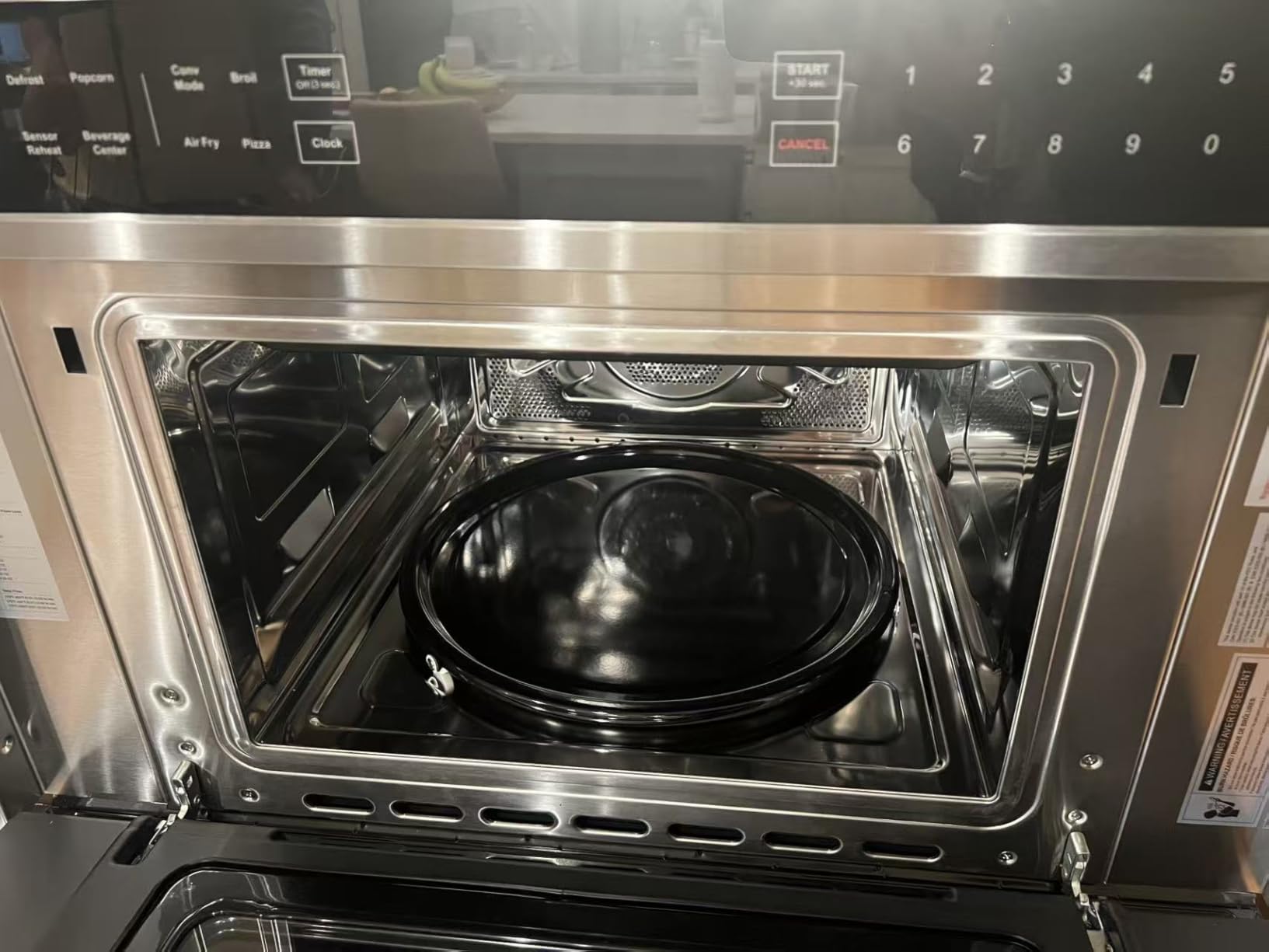 AAOBOSI 30 Inch Built-in Microwave Oven Air Fryer Combo Convection Oven | 1.6 Cu. Ft. Under Cabinet Microwave, Stainless Steel Finish, Touch Control LCD Display, Sensor Cook 10 Modes Cooking customer photo 2