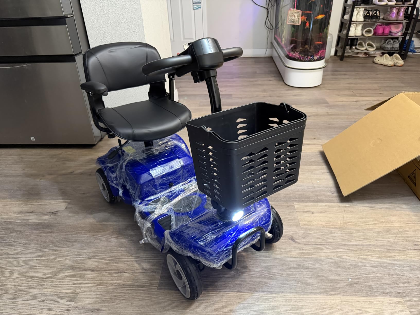4 Wheel Mobility Scooters for Seniors & Adults, 20 Miles, 6.2 MPH | All Terrain Powered Mobility Scooters, Lightweight Foldable Mobility Scooter with LED Headlight & Front Basket customer photo 1