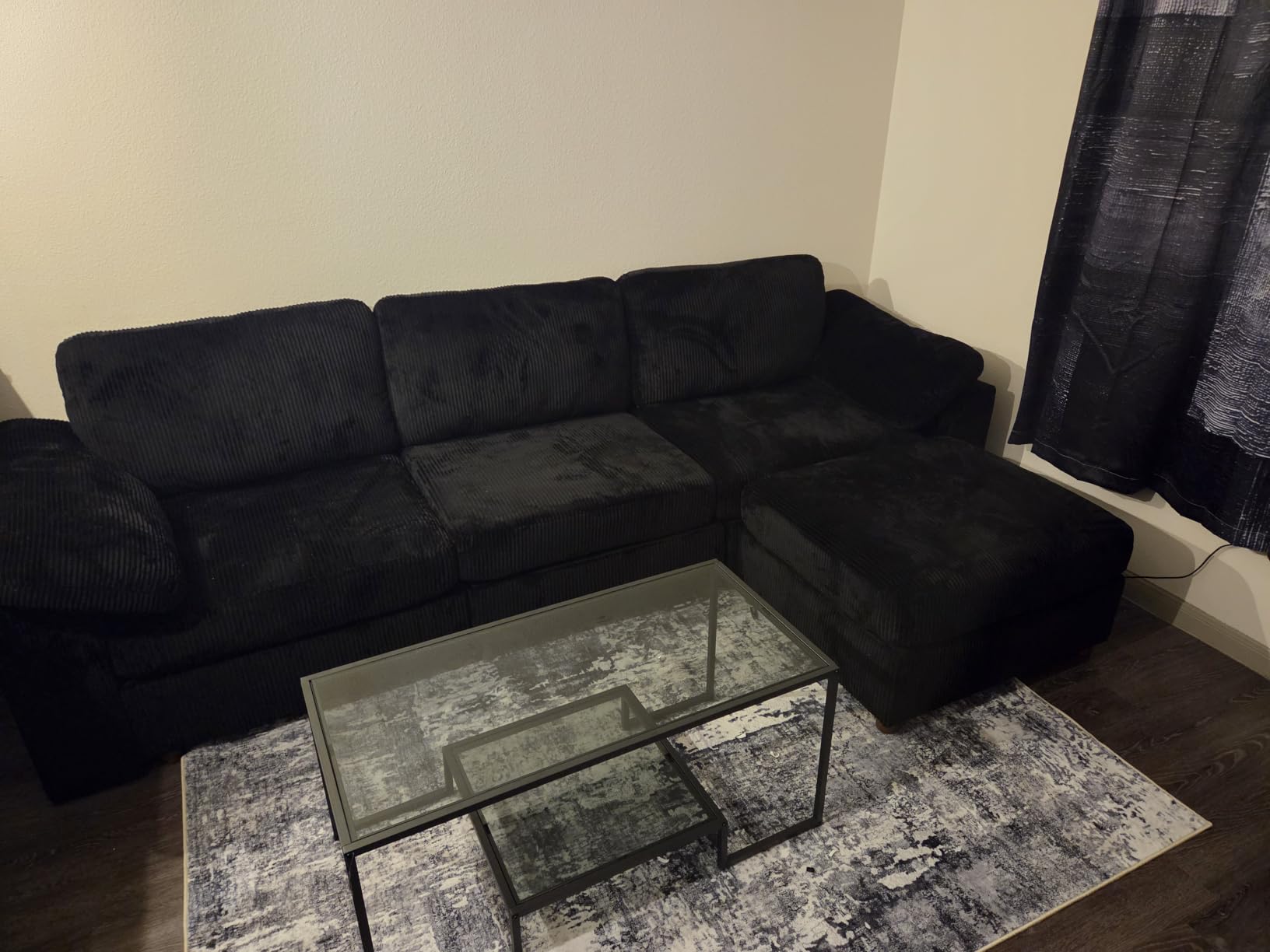 EASE MOOSE Sectional Modular Sofa, Oversized L Shape Sectional Couch Wide Deep seat Sectional Sofa, Comfortable White Modular Sofa customer photo 2