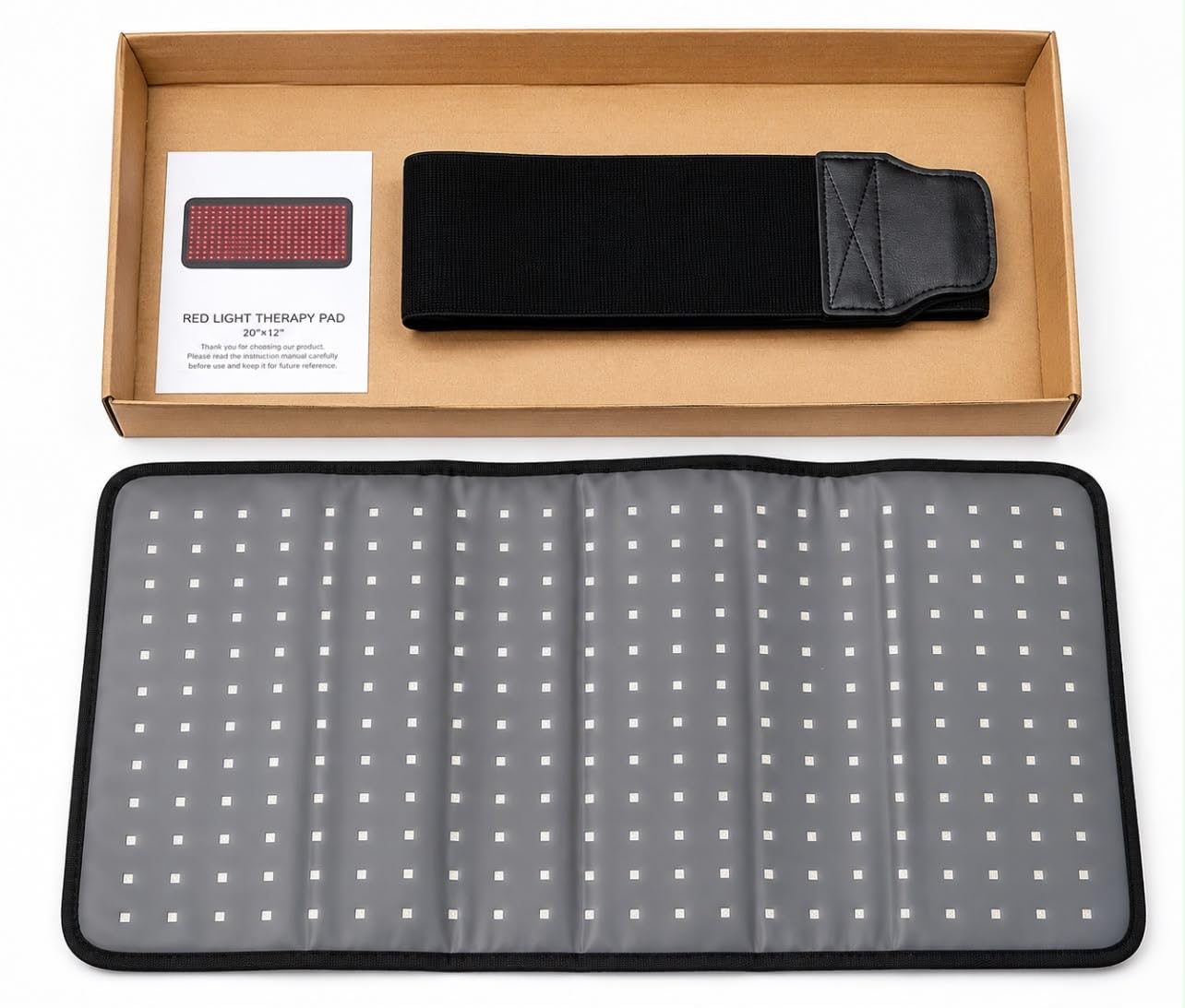 Full Body Red Light Therapy Mat with 3207 LEDs, 74.8