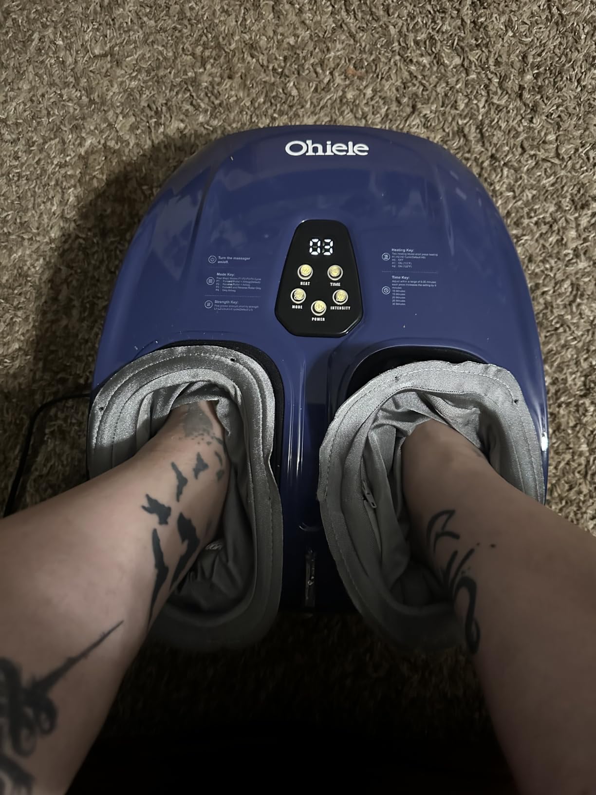 Shiatsu Foot Massager with Heat and Remote Control for Plantar Fasciitis | Deep Kneating, 4 Modes 5 Levels, Auto Shut-Off, Fits to Size 13, Gifts for Women Men Mom Dad(Purple) customer photo 2