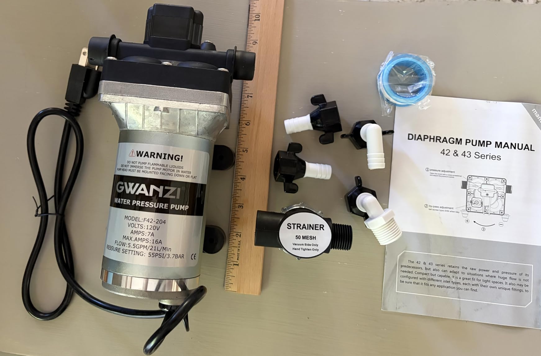1HP Whole House Water Pressure Booster Pump 90PSI 115V Automatic Variable Speed Permanent Magnet Motor Constant Pressure Wireless App Control Compact Design for Home House Villa Apartment customer photo 2