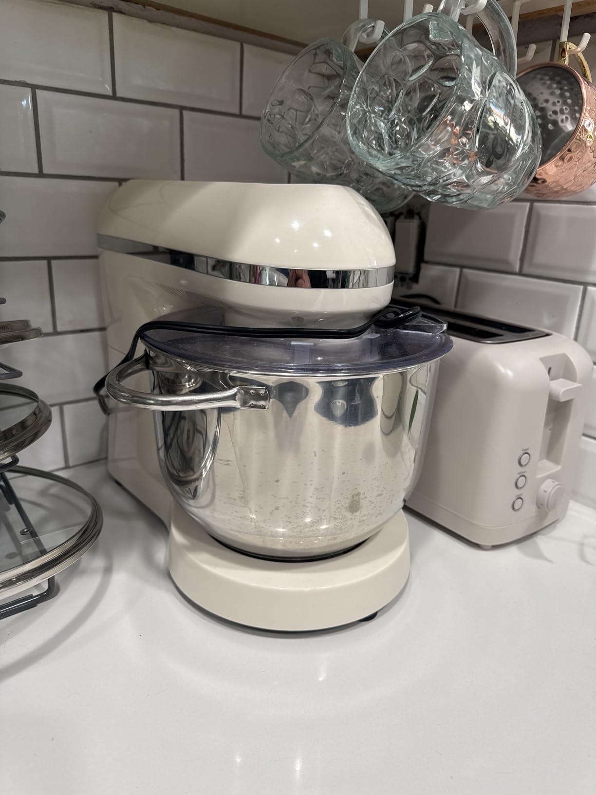 Aucma Stand Mixer, 6.5-QT 660W 6-Speed Tilt-Head Food Mixer, Royal Blue customer photo 2