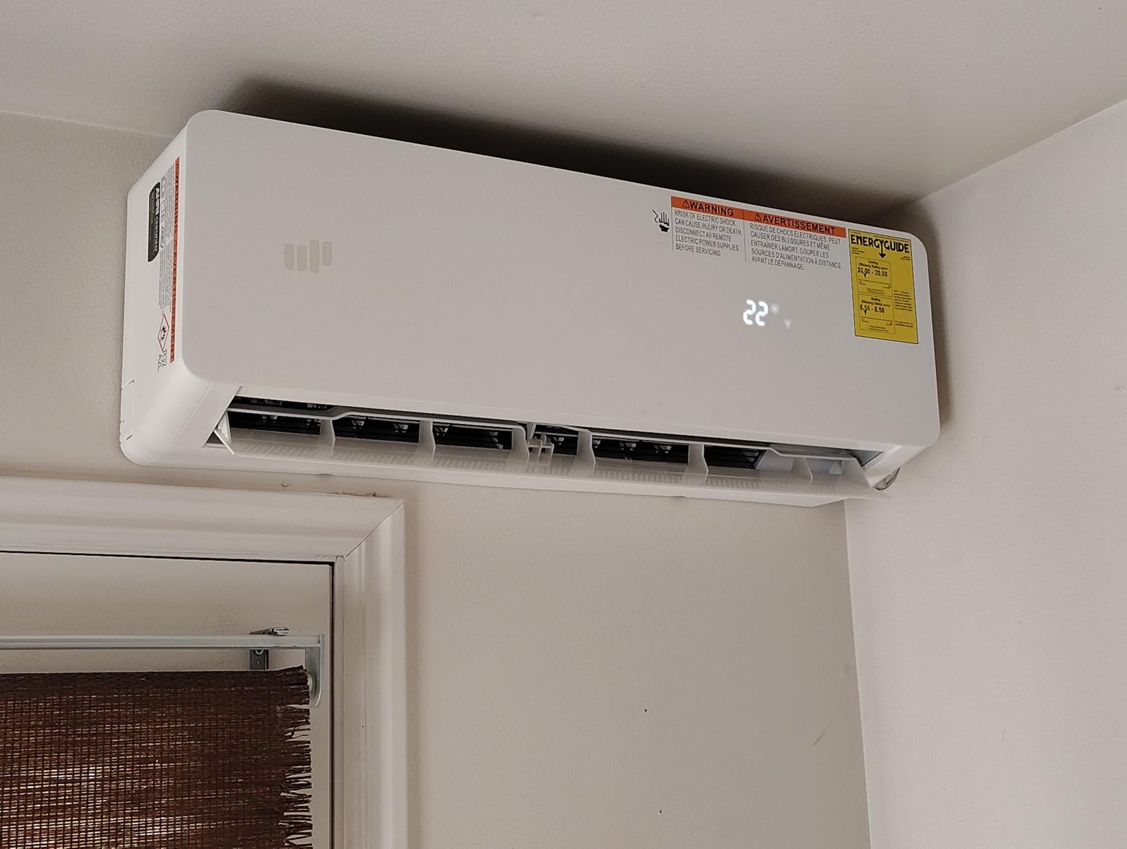 Upstreman 2 Zone Mini Split with Heat Pump, 9K+12K BTU, 23 SEER2, 230V | Independent Zone Temp Control, Inverter, Ductless, Pre-Charged Condenser, Installation Kit, App & Remote Control customer photo 2