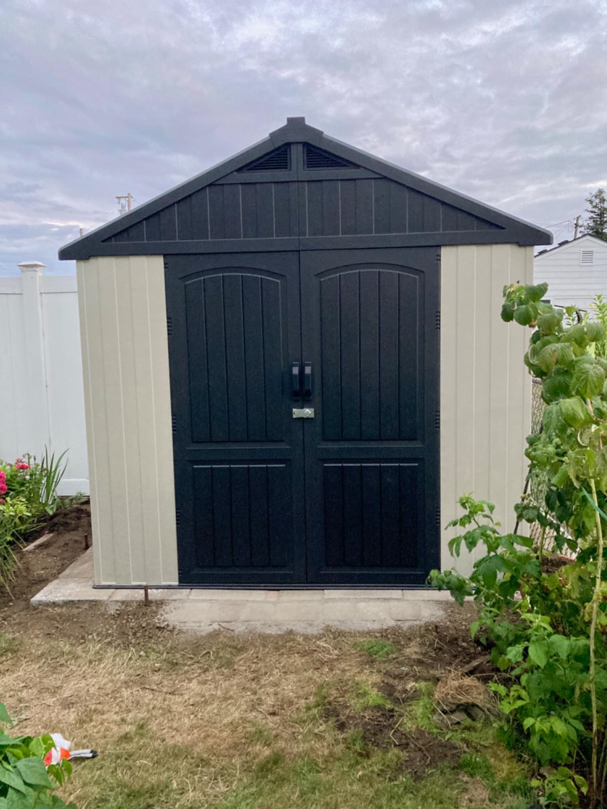 Patiowell 8x10 FT Resin Outdoor Storage Shed with Floor, Light Gray | Large Plastic Clearance Sheds, Lockable Door, Garden Tool Shed With Window, For Backyard, Patio Storage customer photo 2