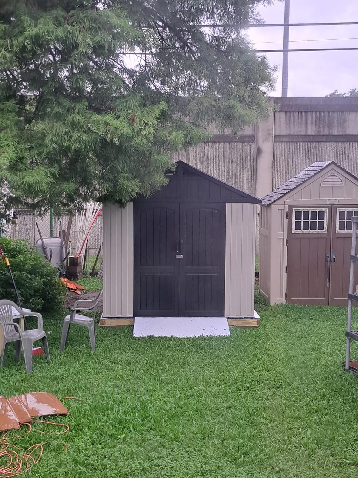 Patiowell 6x4 FT Resin Outdoor Storage Shed with Floor, Light Gray | Plastic Outside Sheds with Window, Garden Tool Shed with Lockable Door, For Patio Storage, Backyard customer photo 1