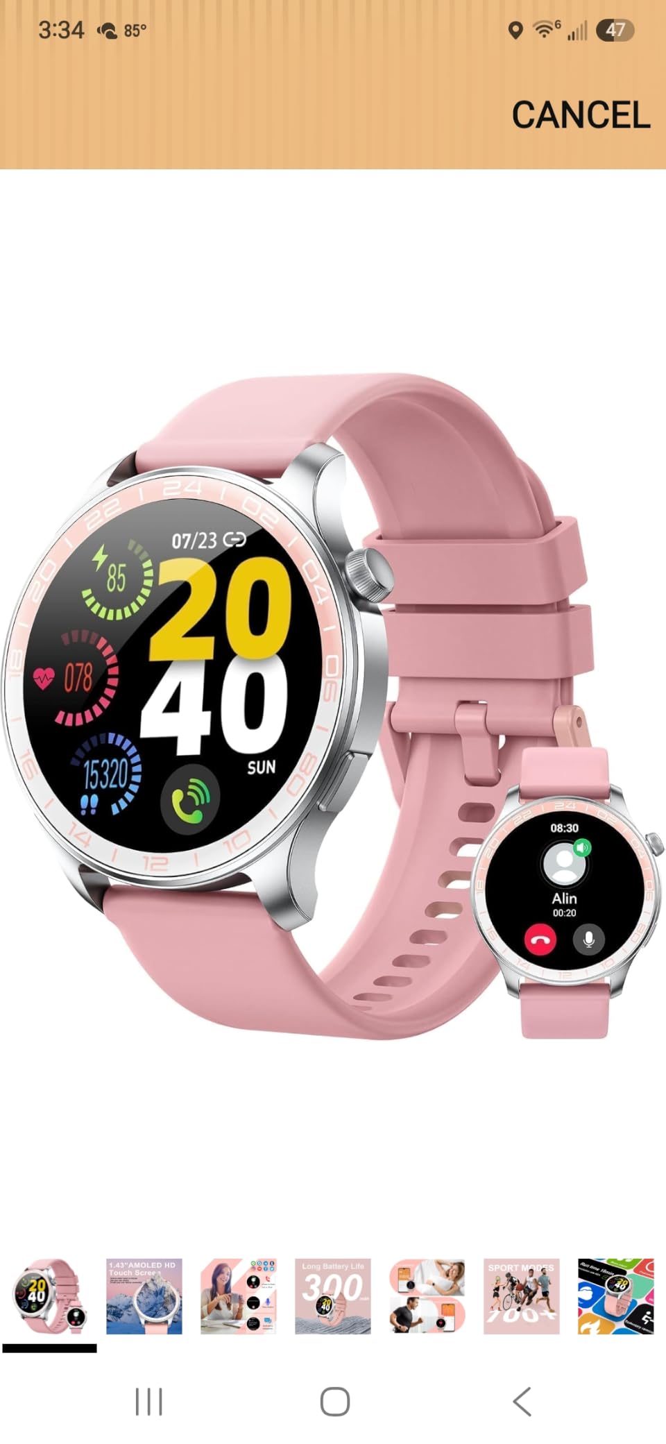 Soudorv Military Smart Watch for Men, 50+ Day Battery Life, Bluetooth Call | 1.53