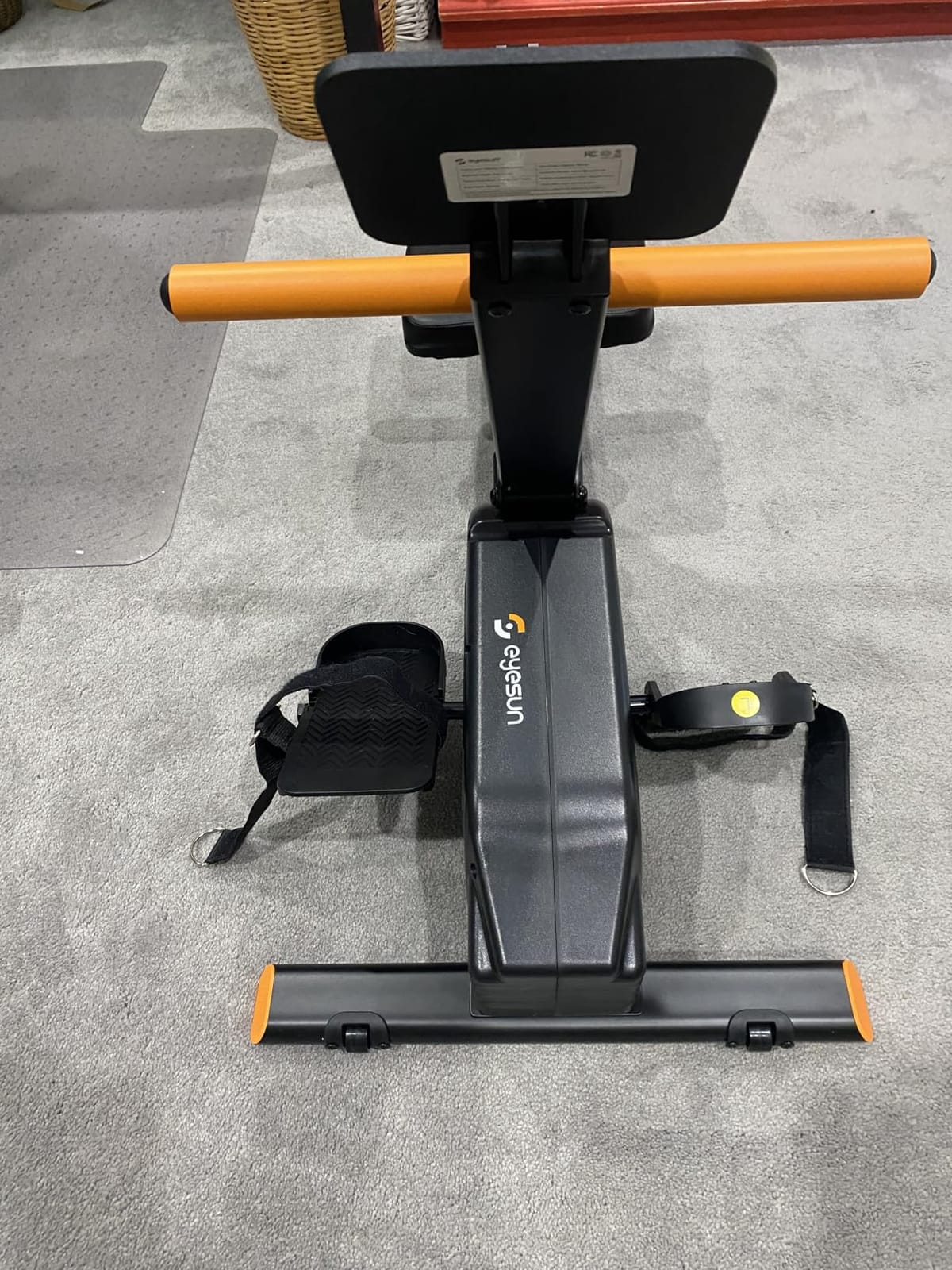 Water Rowing Machine for Home, Wooden Rower Machine with Realistic Water Resistance, Full Body Workout Exercise Equipment with LCD Monitor, Quiet Smooth Glide, Upright Storage for Home Gym Fitness customer photo 1
