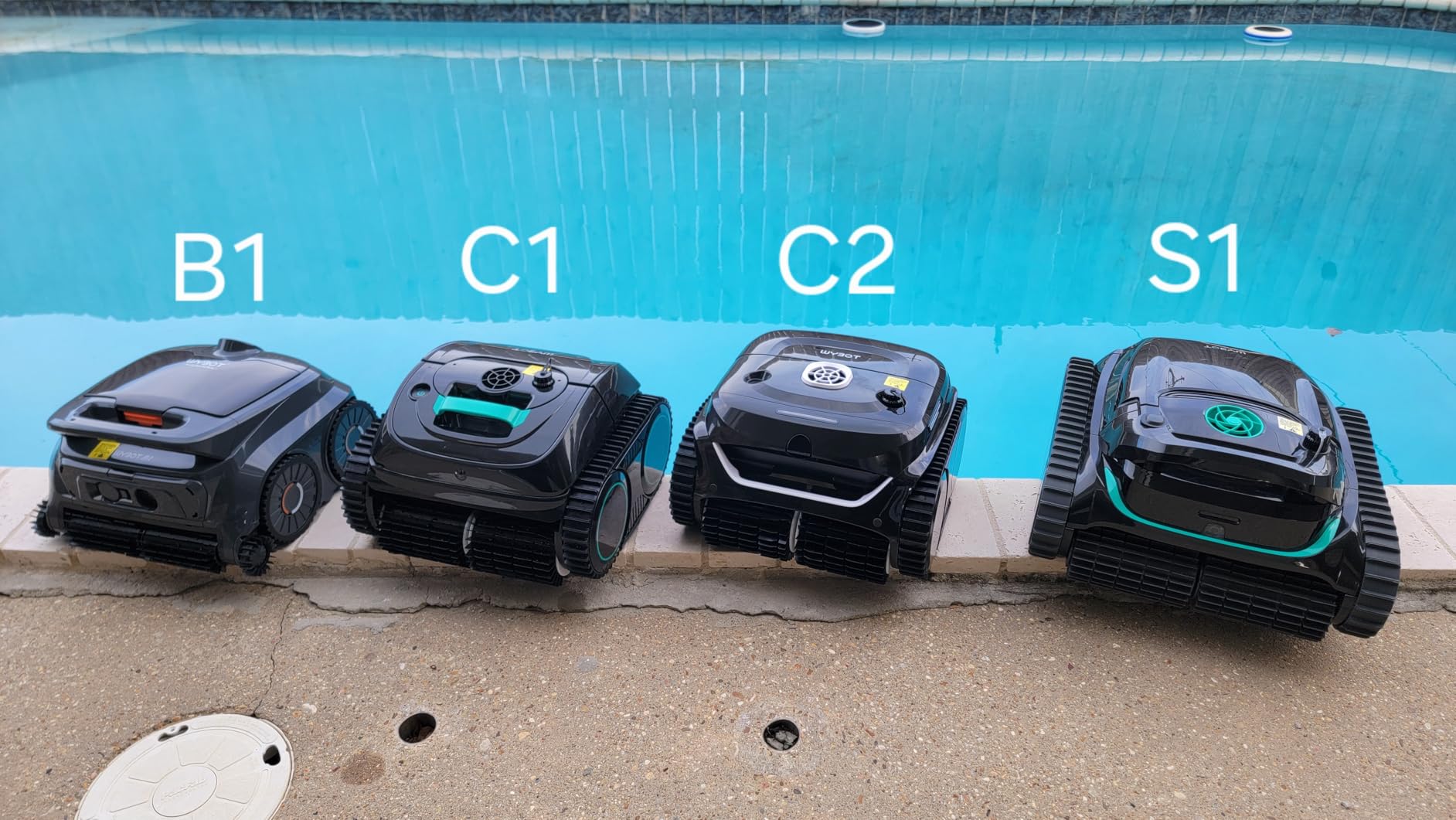 Wybot C2 Cordless Pool Vacuum for Inground Pools, Pool Cleaner Robot | 10+180μm Dual Filter, Once Cleaning 2152 Sq.ft, App Control, Cleans Pool Walls, Auto Parking on Low Battery. Dove Grey customer photo 2