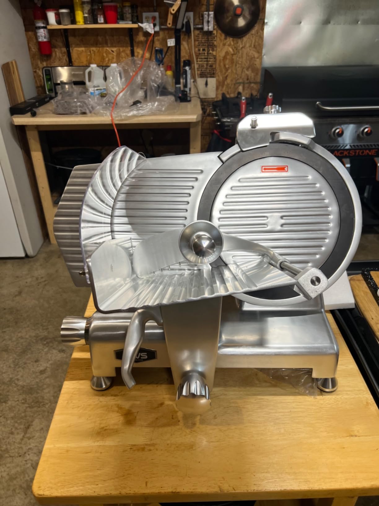 KWS KitchenWare Station MS-12SL Commercial 420W Electric Meat Slicer 12