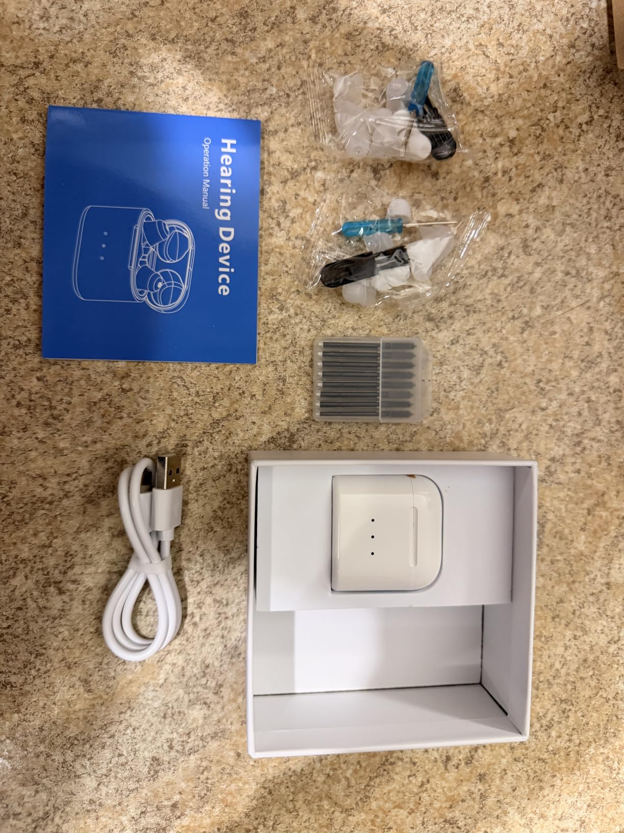 Hearing Aids for Seniors, Hearing Aid Rechargeable for Hearing Loss, Personal Hearing Amplifier with Volume Control and Portable Magnetic Charging Case, Noise Canceling Hearing Aids customer photo 1