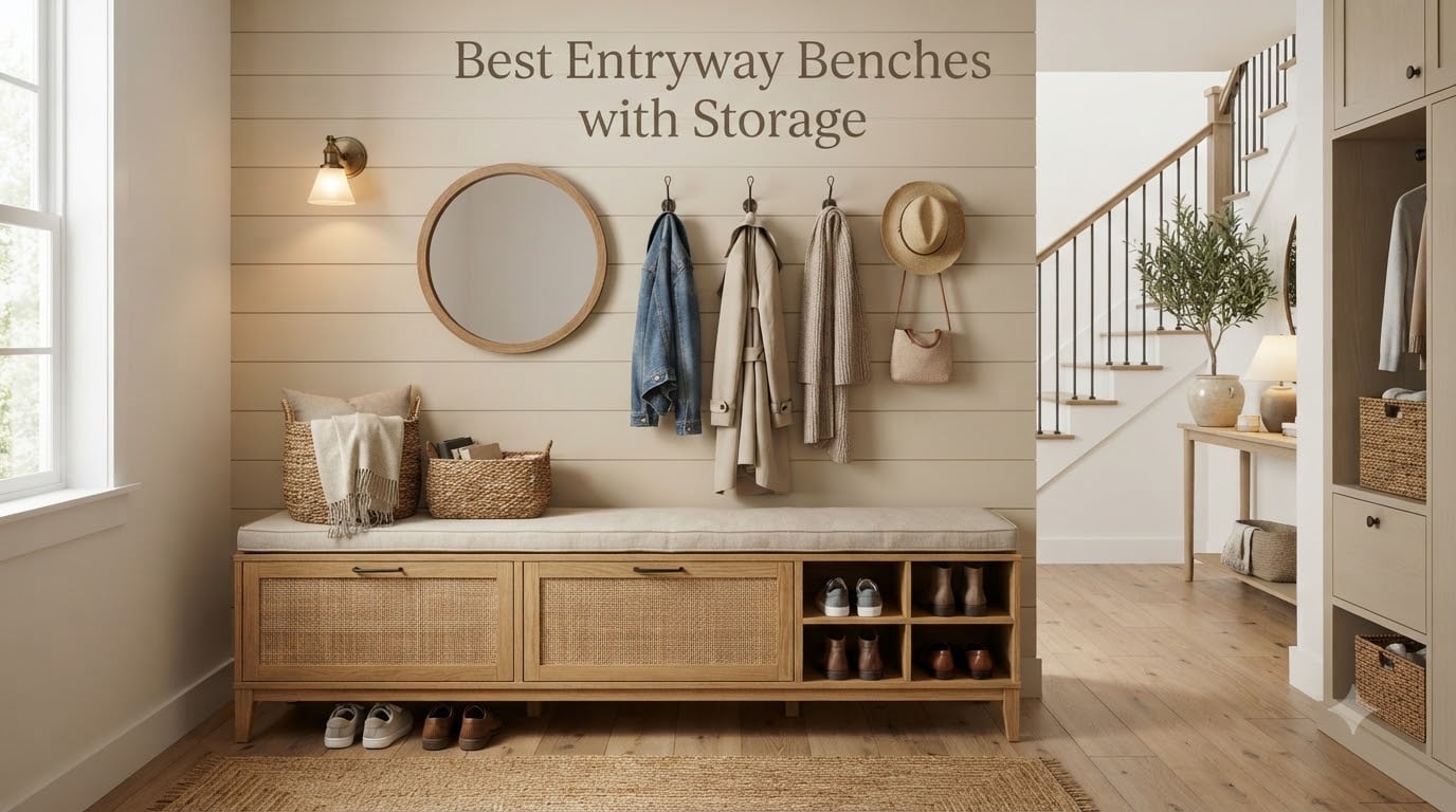 Best Entryway Benches with Storage