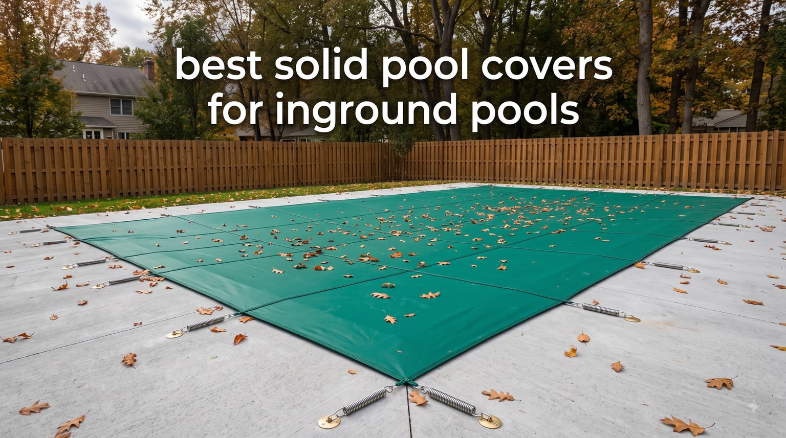 best solid pool covers for inground pools
