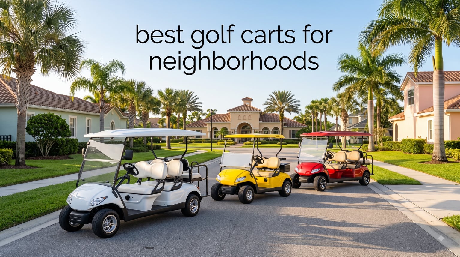 best golf carts for neighborhoods