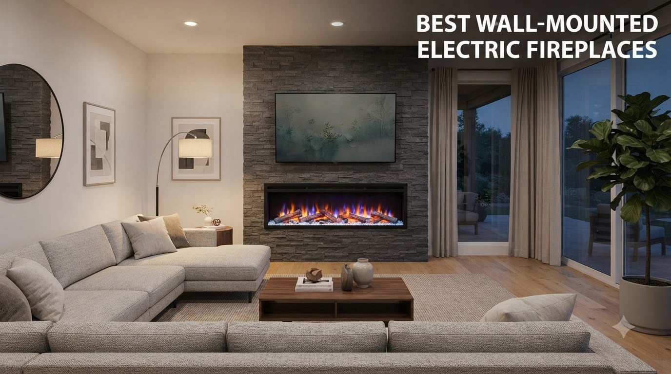 best wall-mounted electric fireplaces