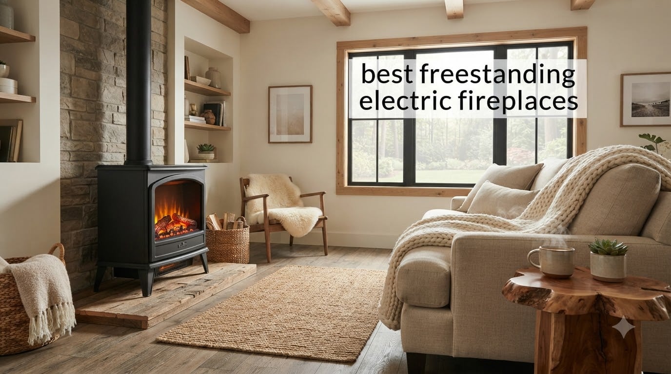 best freestanding electric fireplaces