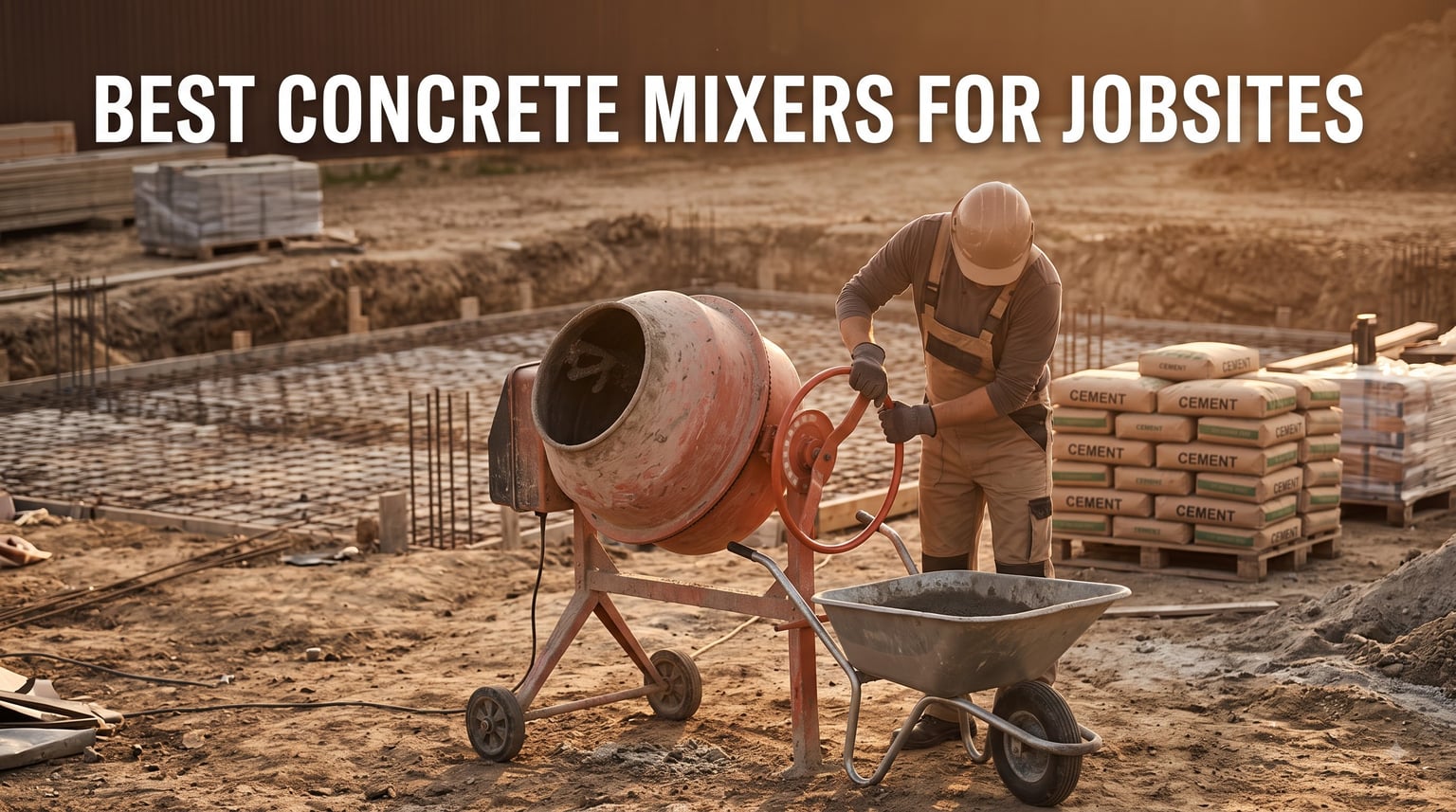best concrete mixers for jobsites