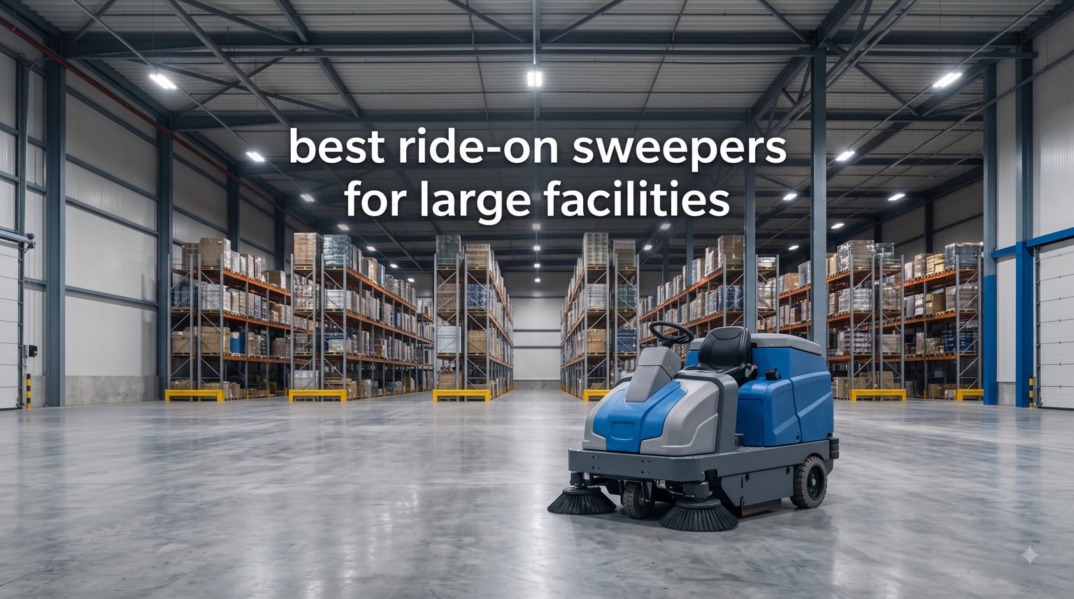 best ride-on sweepers for large facilities