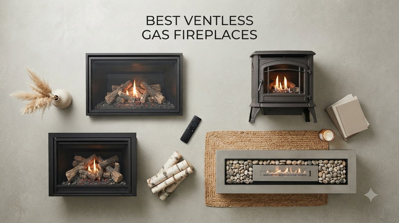best ventless gas fireplaces