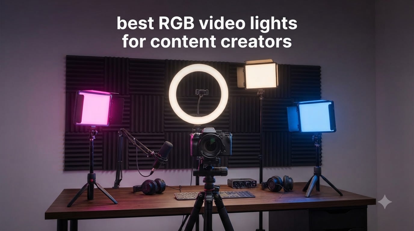 best RGB video lights for content creators