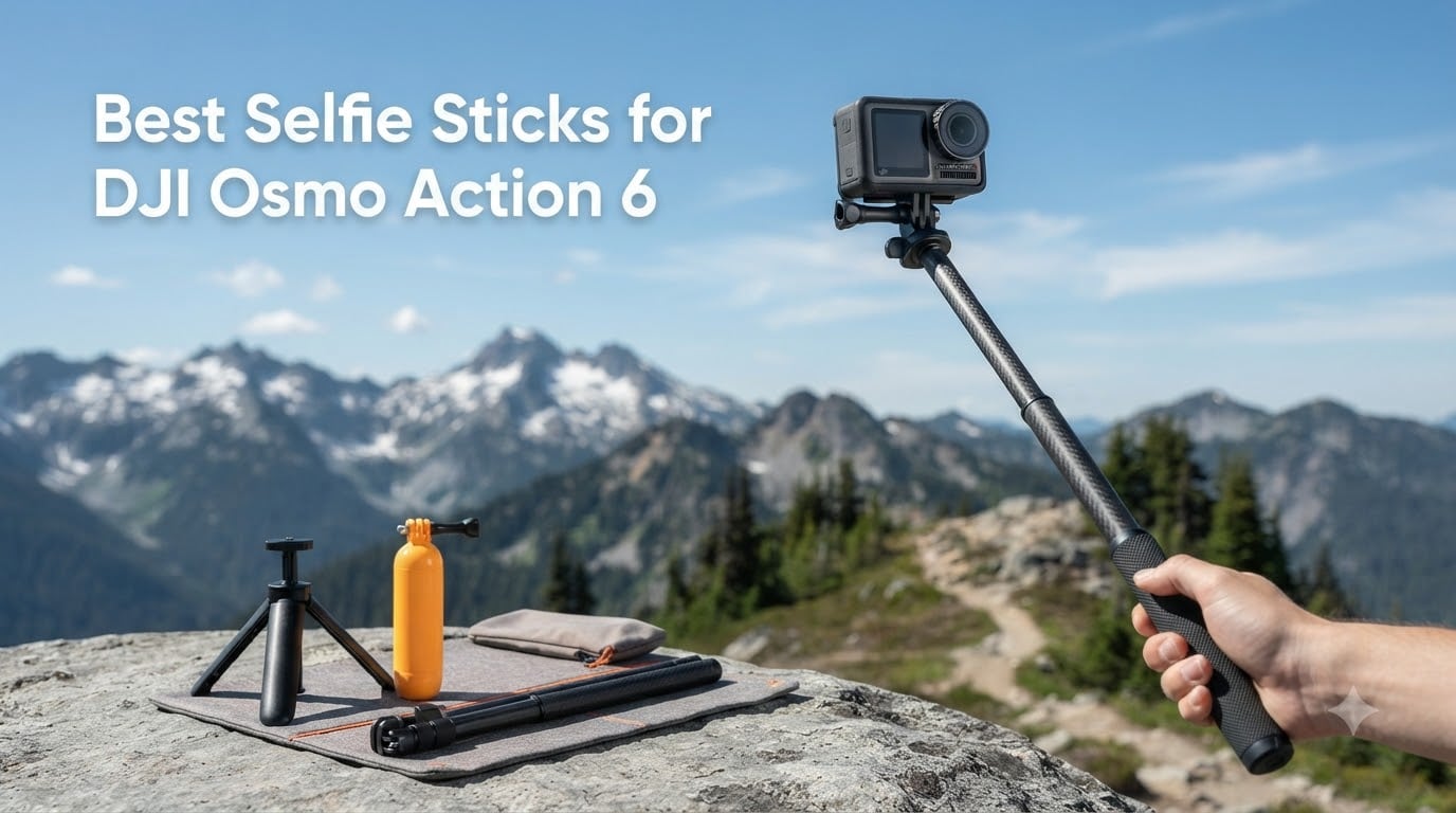 Best Selfie Sticks for DJI Osmo Action 6