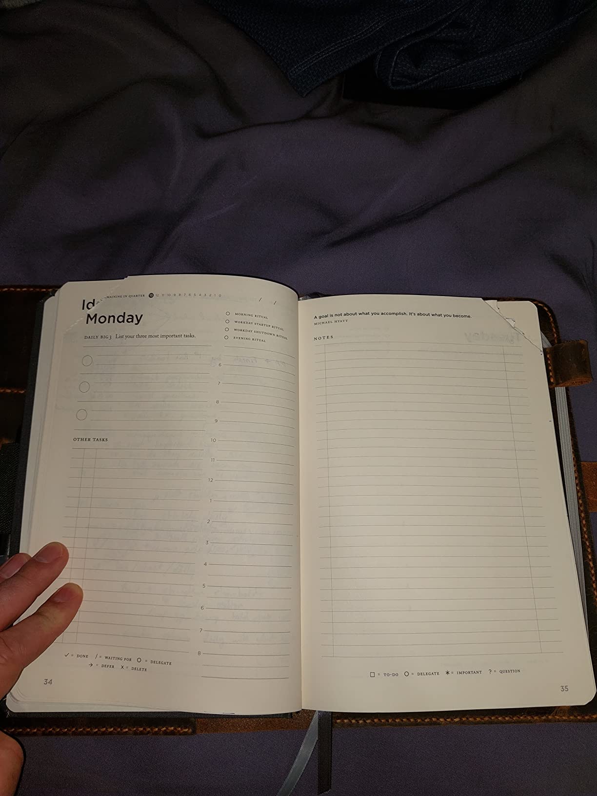 Full Focus Gray Linen Planner by Michael Hyatt - The #1 Daily Planner to Increase Focus, Eliminate Overwhelm, and Achieve Your Biggest Goals - Hardcover customer photo 1