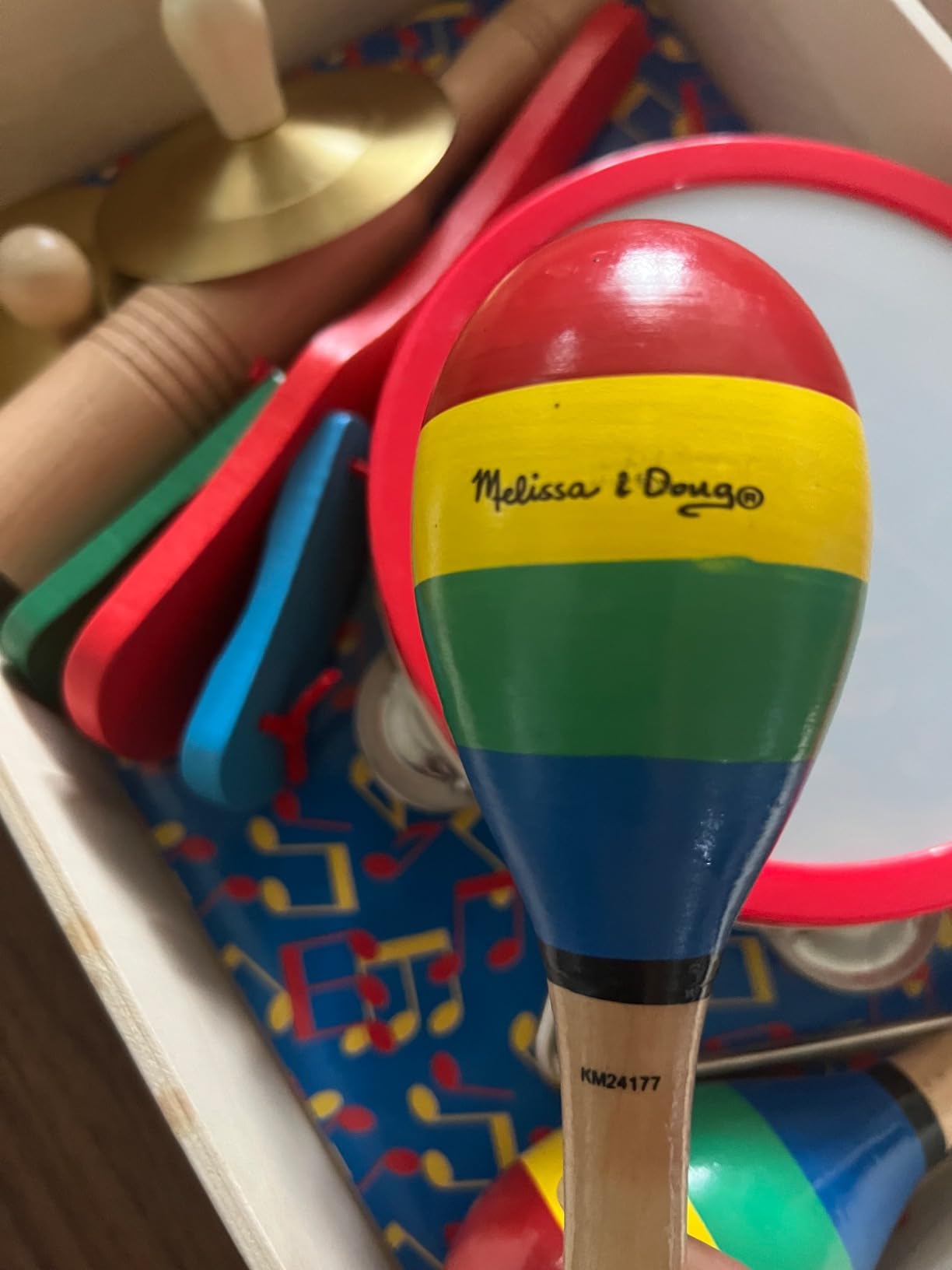 Melissa & Doug Band-in-a-Box Clap! Clang! Tap! - 10-Piece Musical Instrument Set customer photo 1