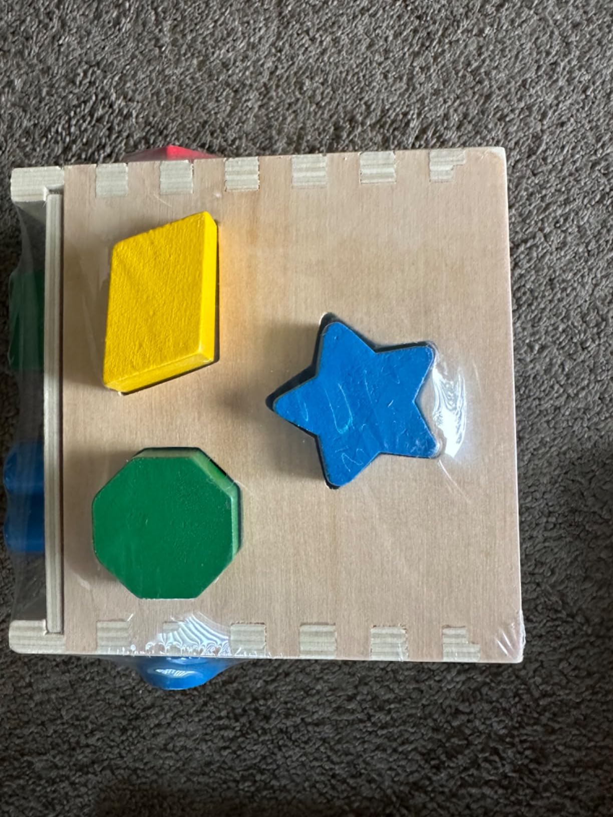 Melissa & Doug Shape Sorting Cube - Classic Wooden Toy With 12 Shapes customer photo 1