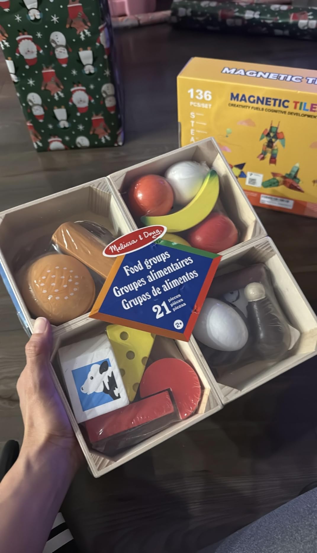 Melissa & Doug Food Groups, 21-Piece Wooden Toys Set of Pretend Play Food & Kids Play Kitchen Accessories, Preschool Toys for Girls & Boys Ages 3+ customer photo 2