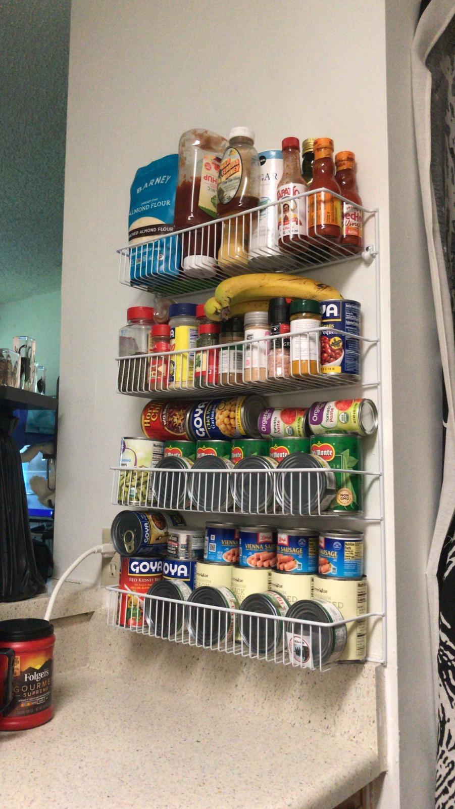 ClosetMaid 3-Tier Hanging Wall Mounted Metal Rack for Spices, Shelf Storage, Pantry Organization, Laundry, Kitchen, Bathroom, White, 8022 customer photo 1