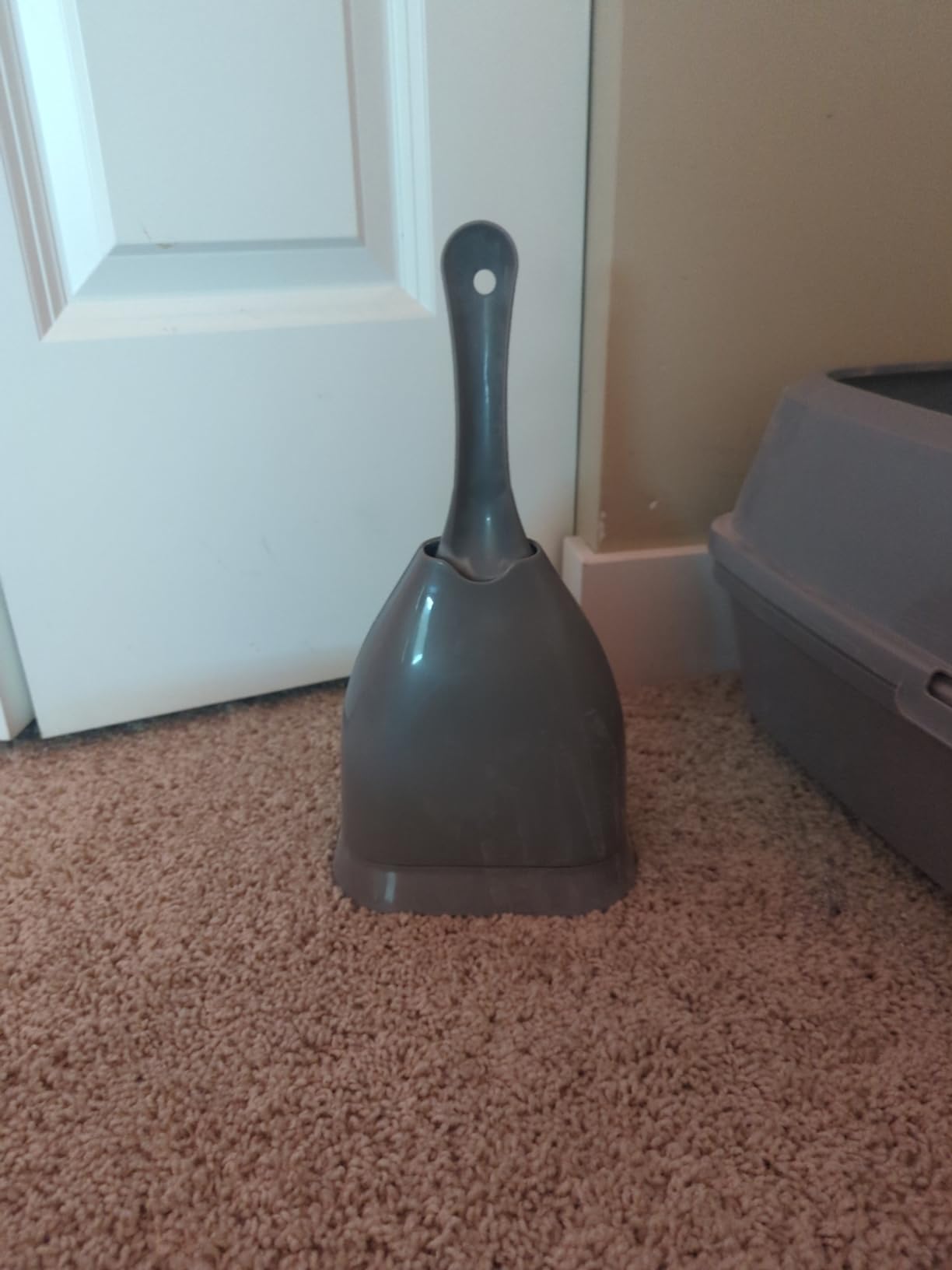 Petmate Scoop N' Hide Cat Litter Scoop with Discreet Holder, Brushed Nickel customer photo 2