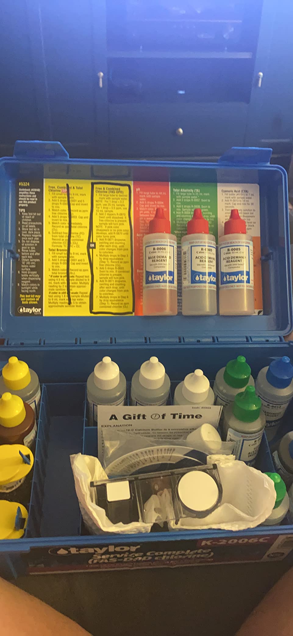 Taylor Service Complete Pool Water Test Kit K-2006C | Tests Free & Combined Chlorine, pH, Acid/Base Demand, Alkalinity, Hardness & Cyanuric Acid customer photo 2