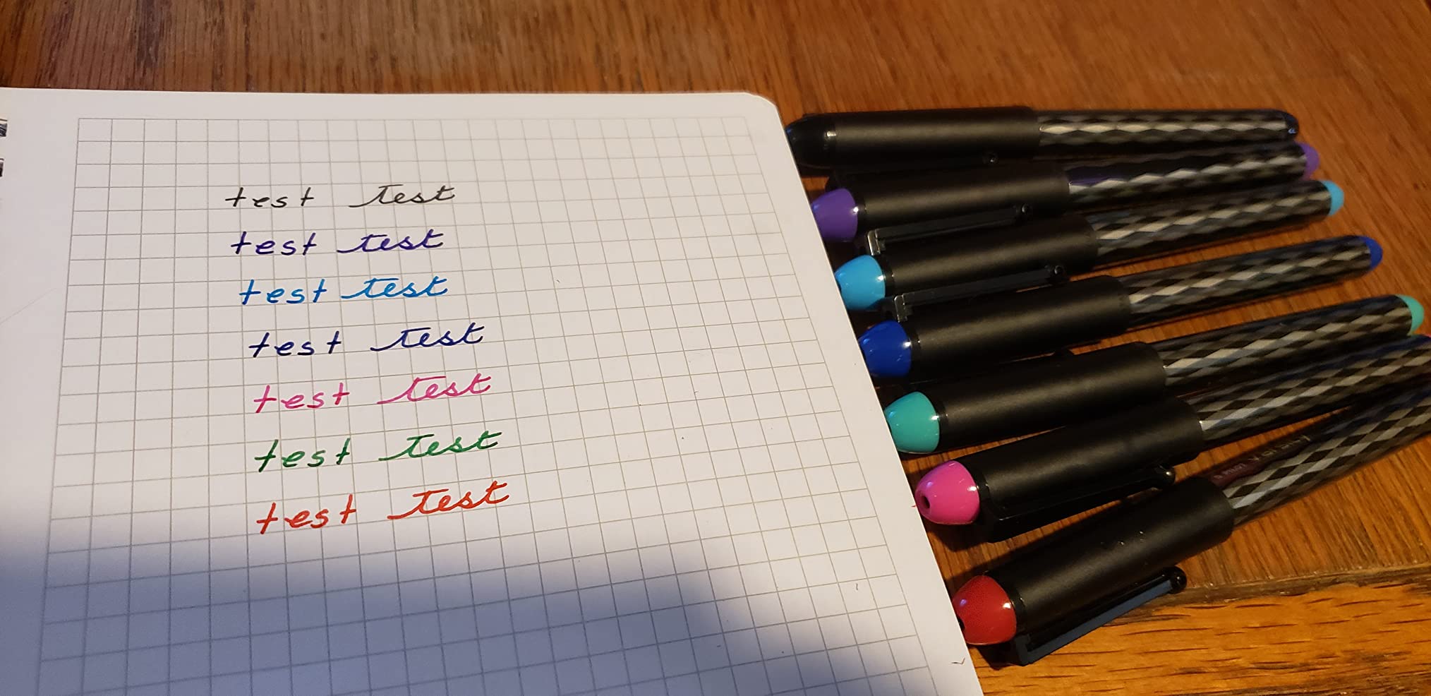 PILOT Precise Varsity Pre-Filled Fountain Pens, 1.0mm, Multicolor, 7-Pack customer photo 1