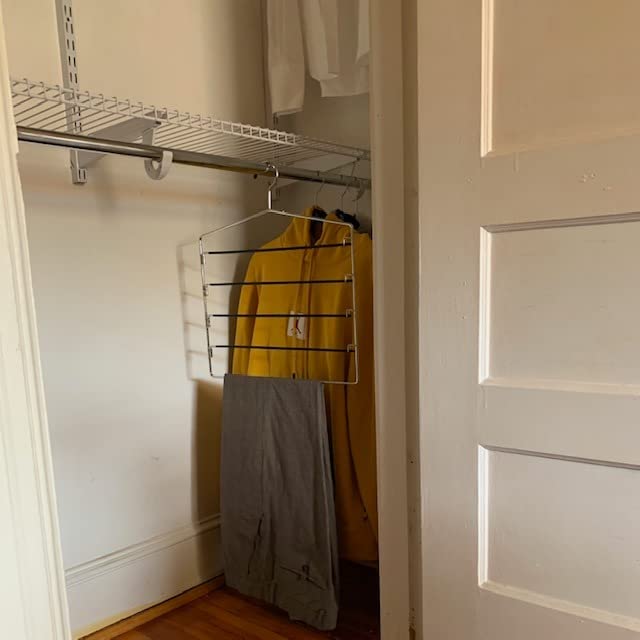 Rubbermaid Configurations Custom Closet Kit 4-8 Ft. Adjustable Metal Wire Shelving Titanium Finish Expandable Organization System Hardware Included for Home Closet/Pantry/Laundry/Mudroom customer photo 1